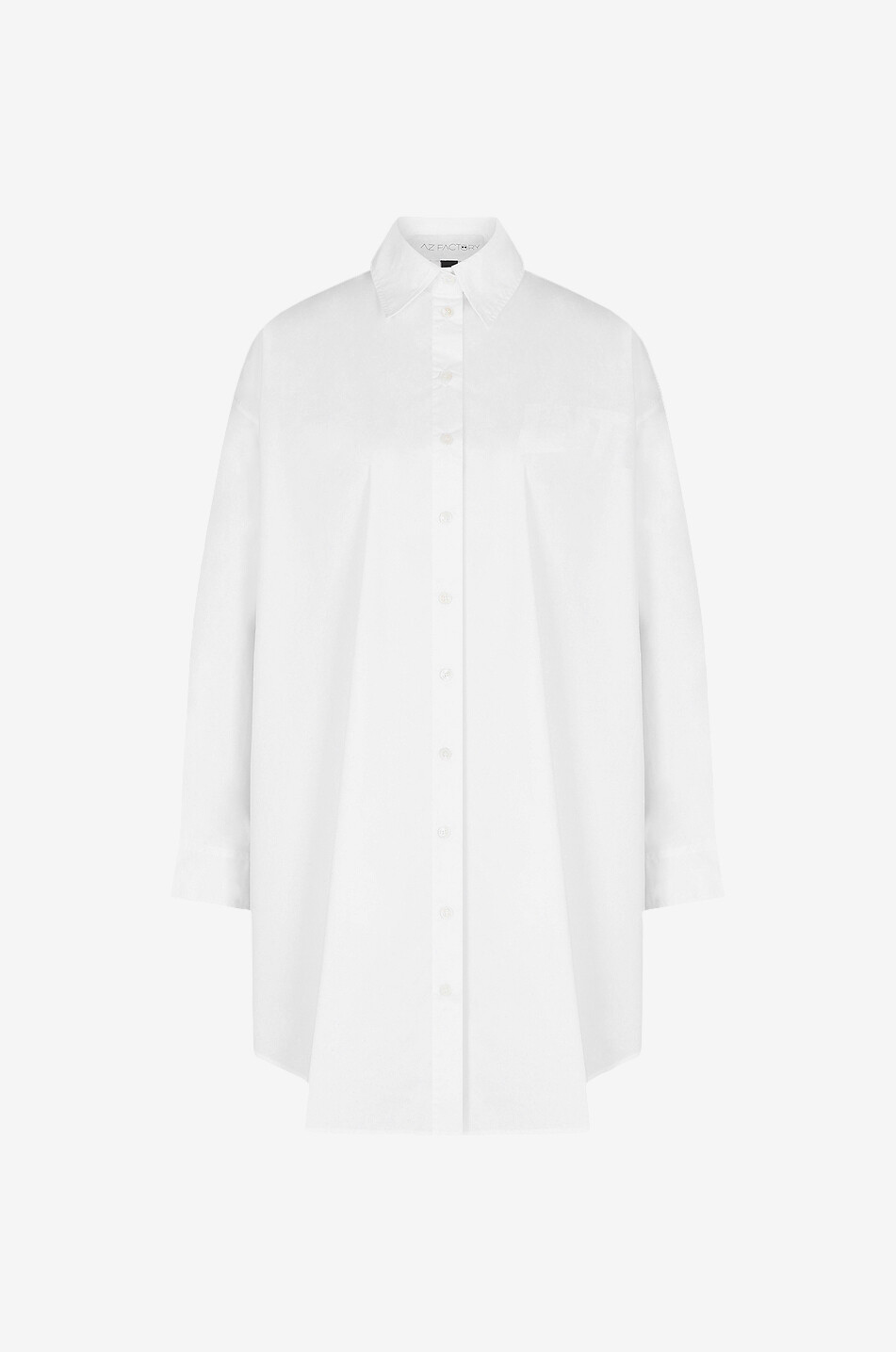 AZ FACTORY Mini robe chemise oversize Parachute Femme BLANC 1