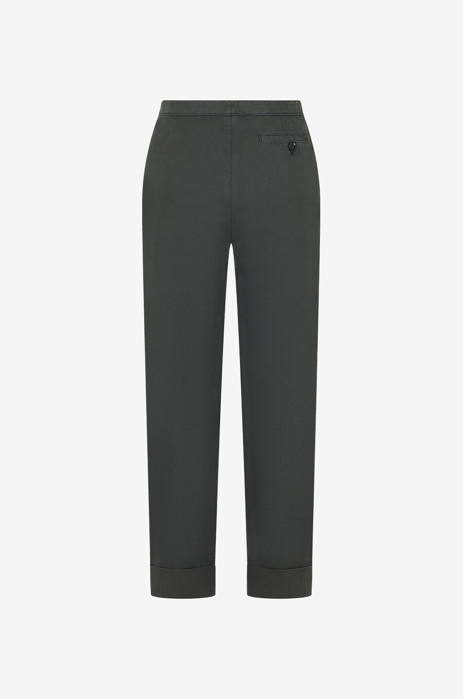 Cotton and linen straight leg chinos
