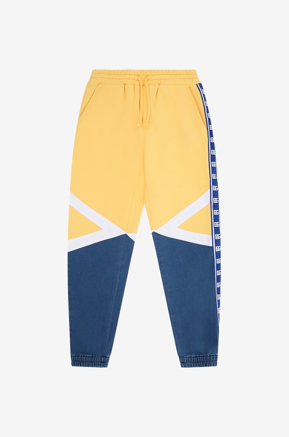 DOLCE & GABBANA Pantalon de jogging garçon effet patchwork Garçon JAUNE 1