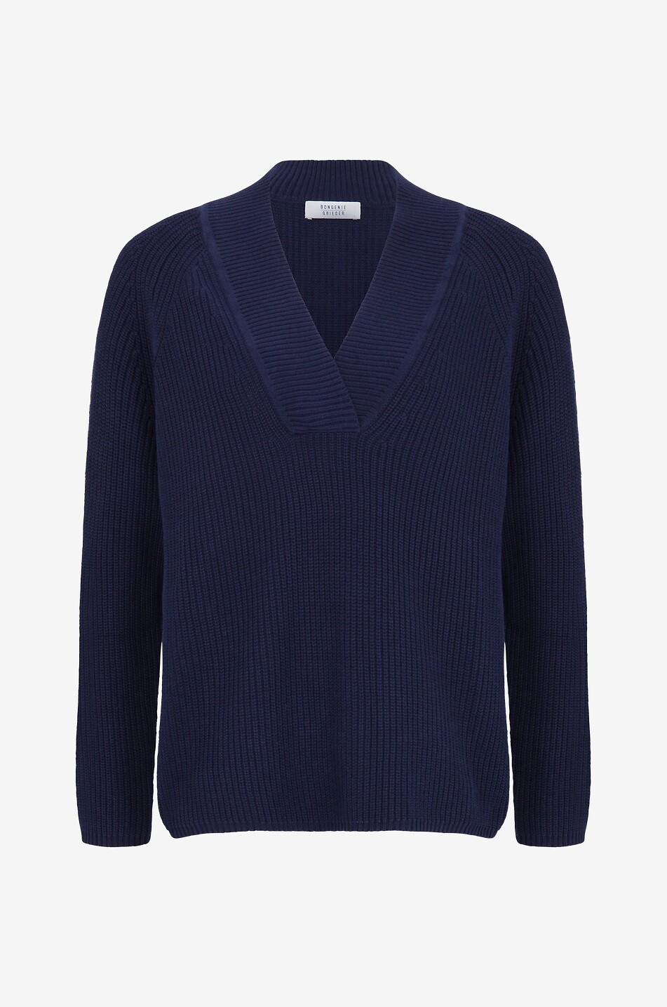 Pull en coton à col V et manches raglan