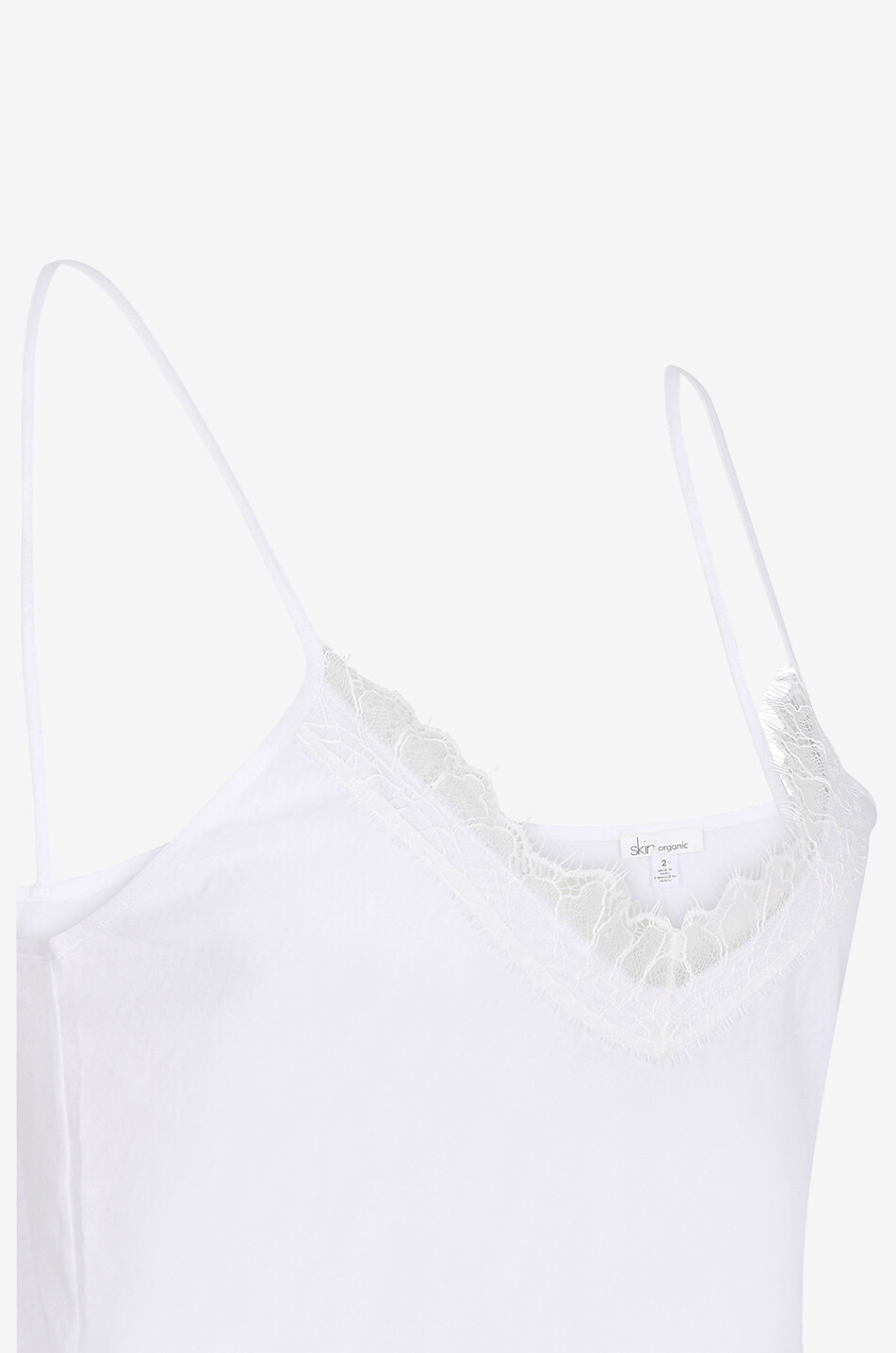 SKIN Caraco en coton Pima biologique Femme BLANC 3