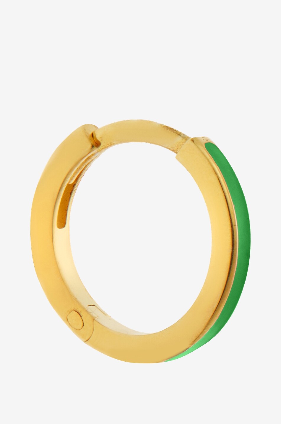 EYE M BY ILEANA MAKR Goldene Creolen Enamel Midi Damen GRÜN 2