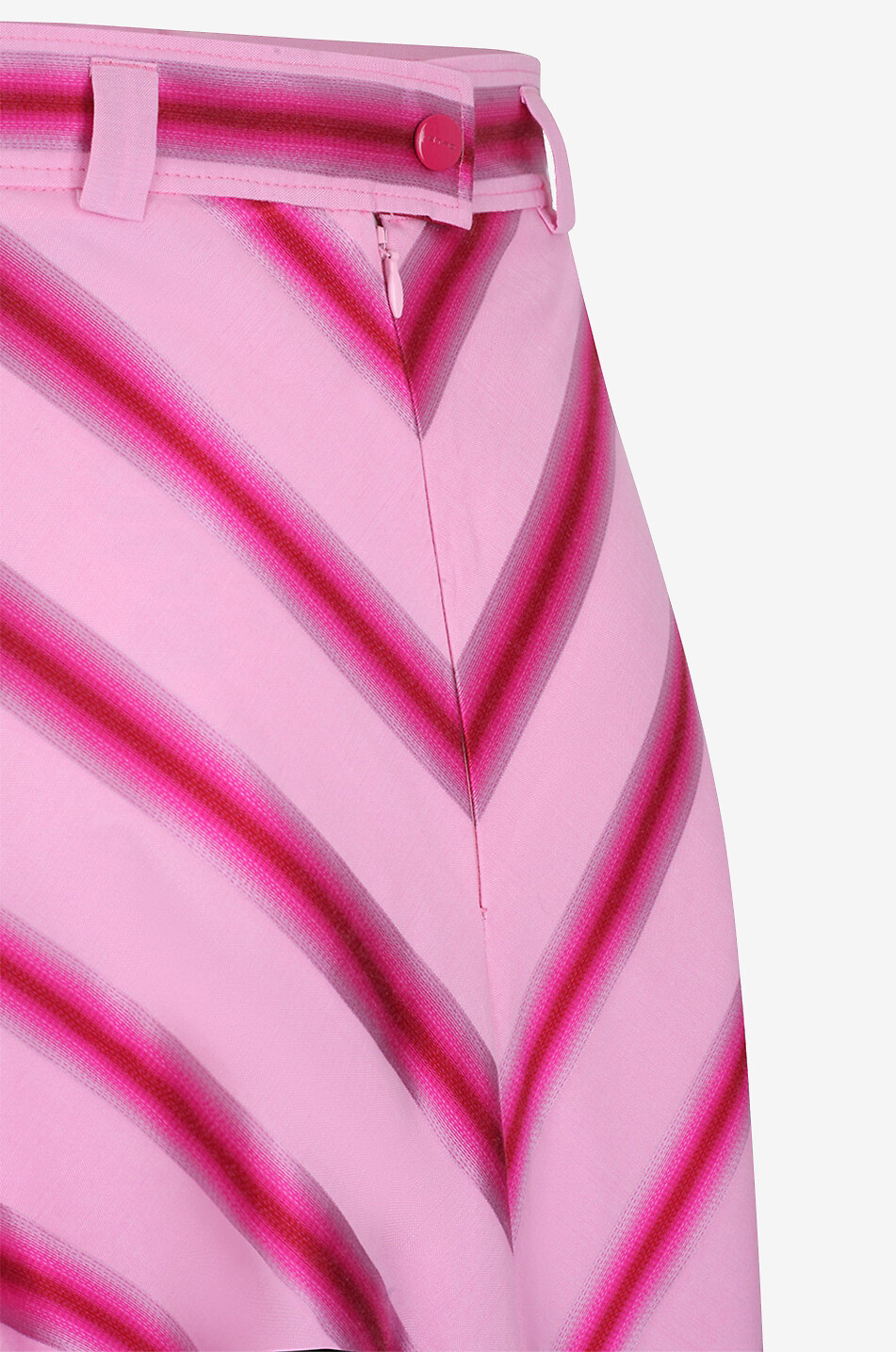 Jupe longue évasée en jacquard à chevrons