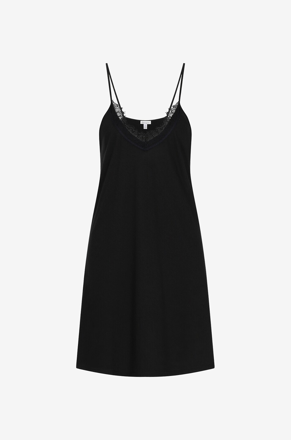 Organic Pima cotton babydoll with thin straps