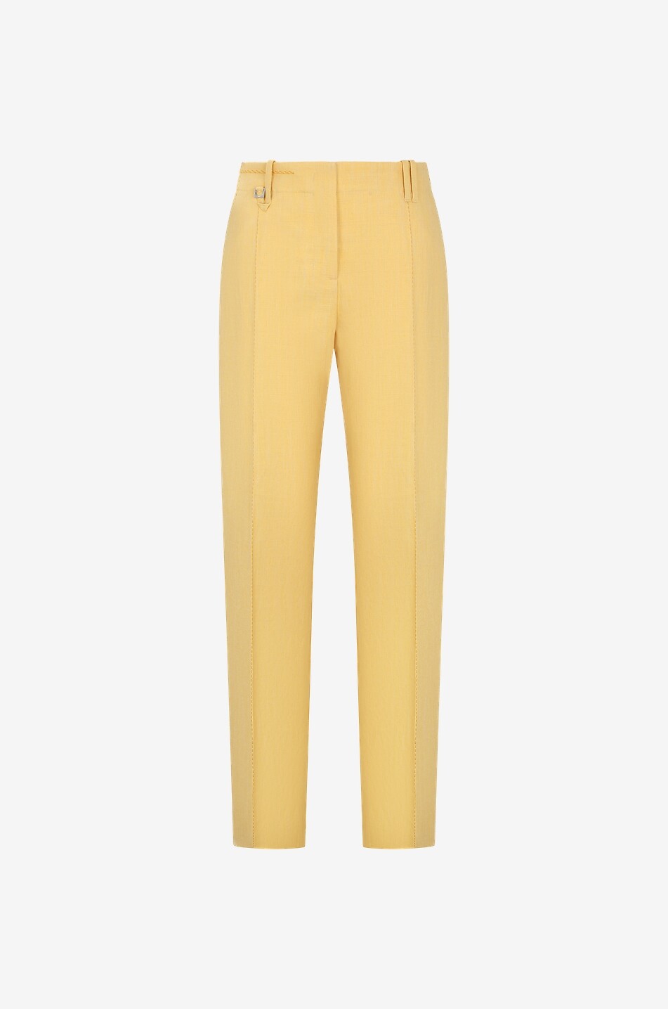 Le Pantalon Cordao straight-leg mottled linen blend trousers