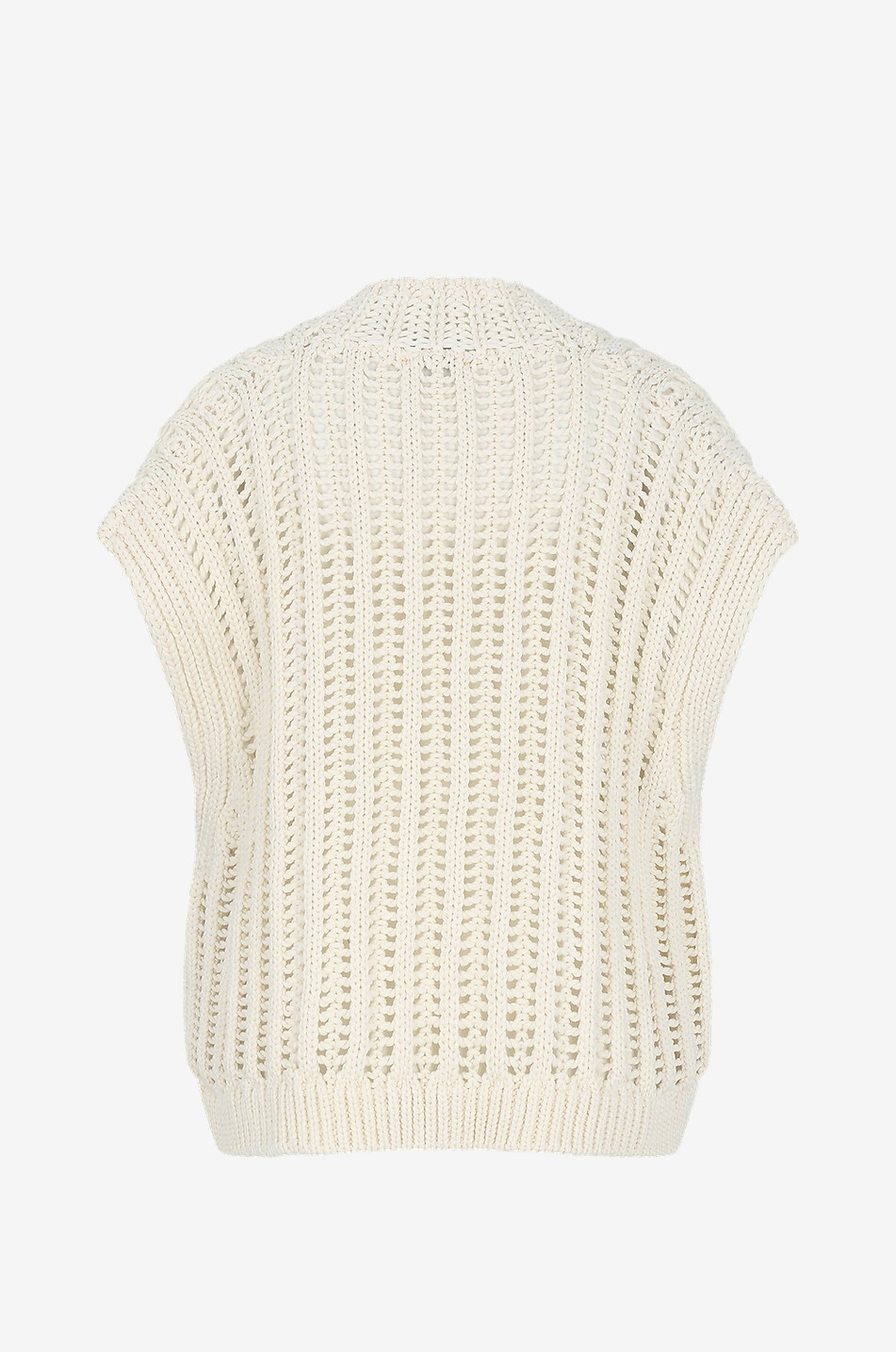 Pull à manches courtes en coton