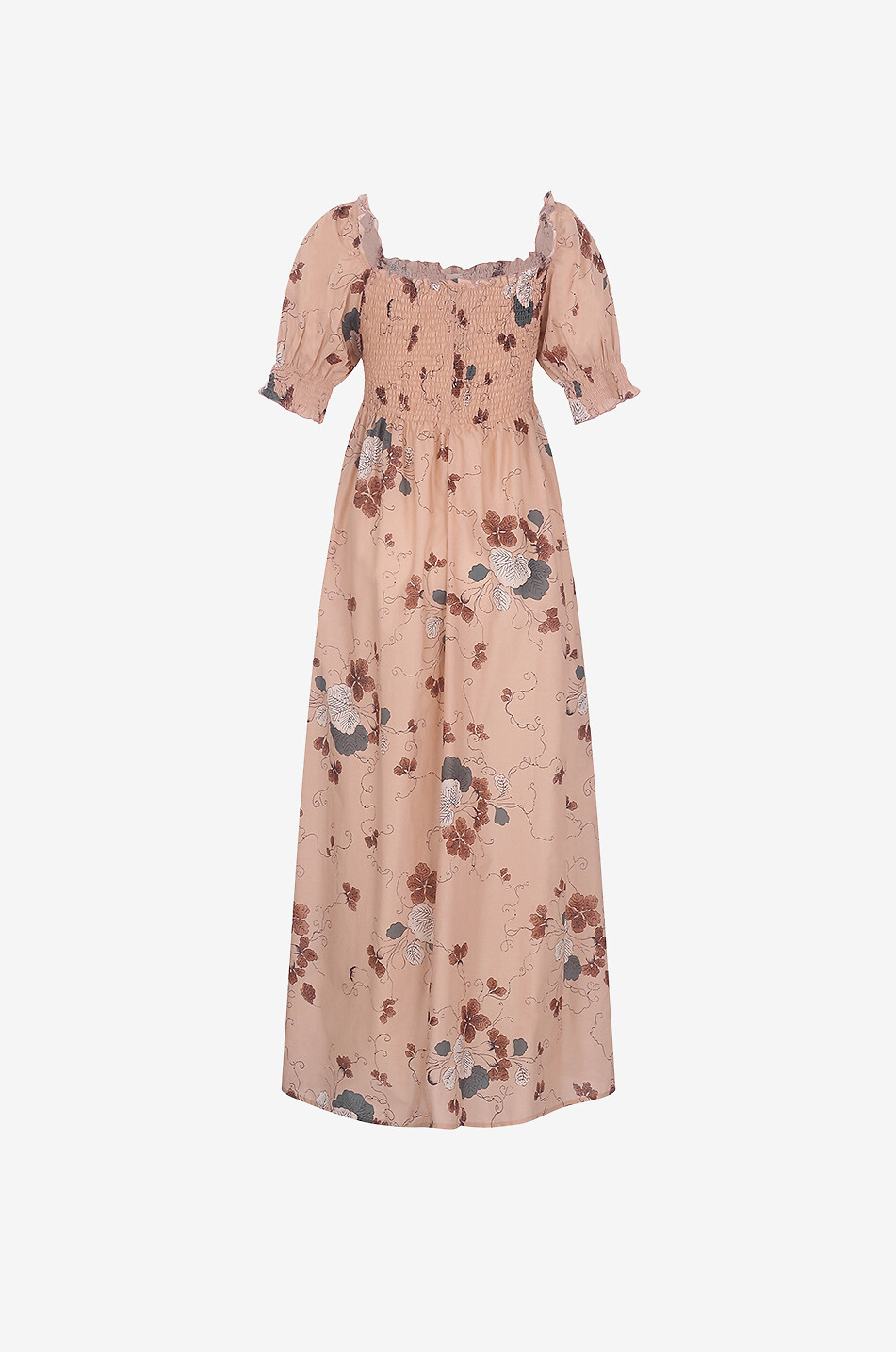 Langes Kleid aus Baumwolle Violett