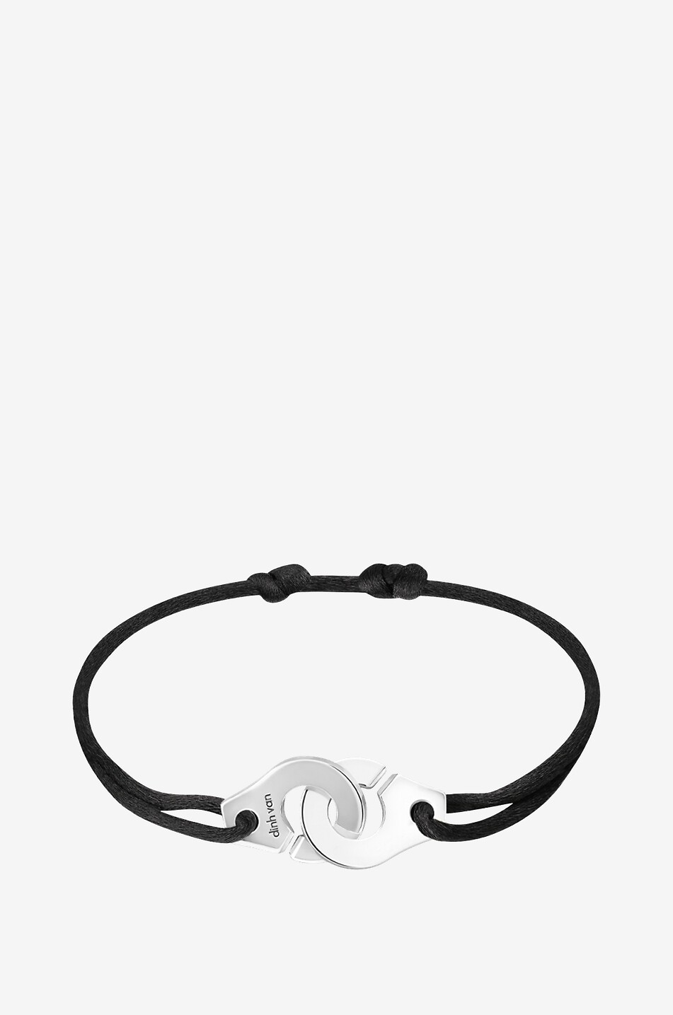 Menottes R12 cord bracelet with silver DINH VAN Bongenie