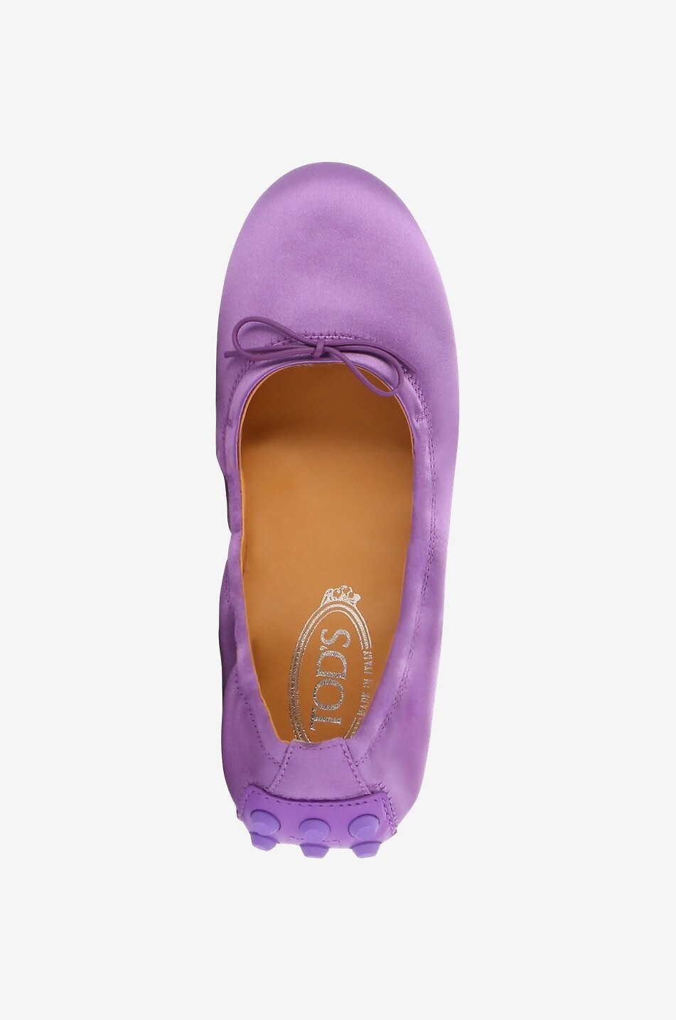 TOD'S Mokassins aus Satin und Leder Bubble Damen VIOLETT 5