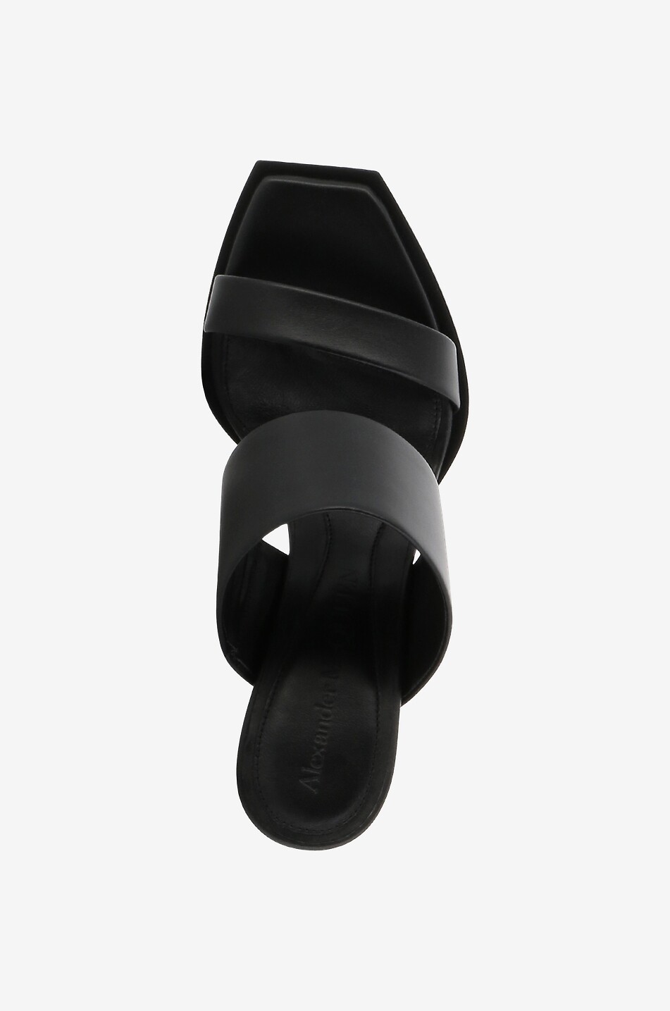 Mules compensées en cuir lisse Shard 80