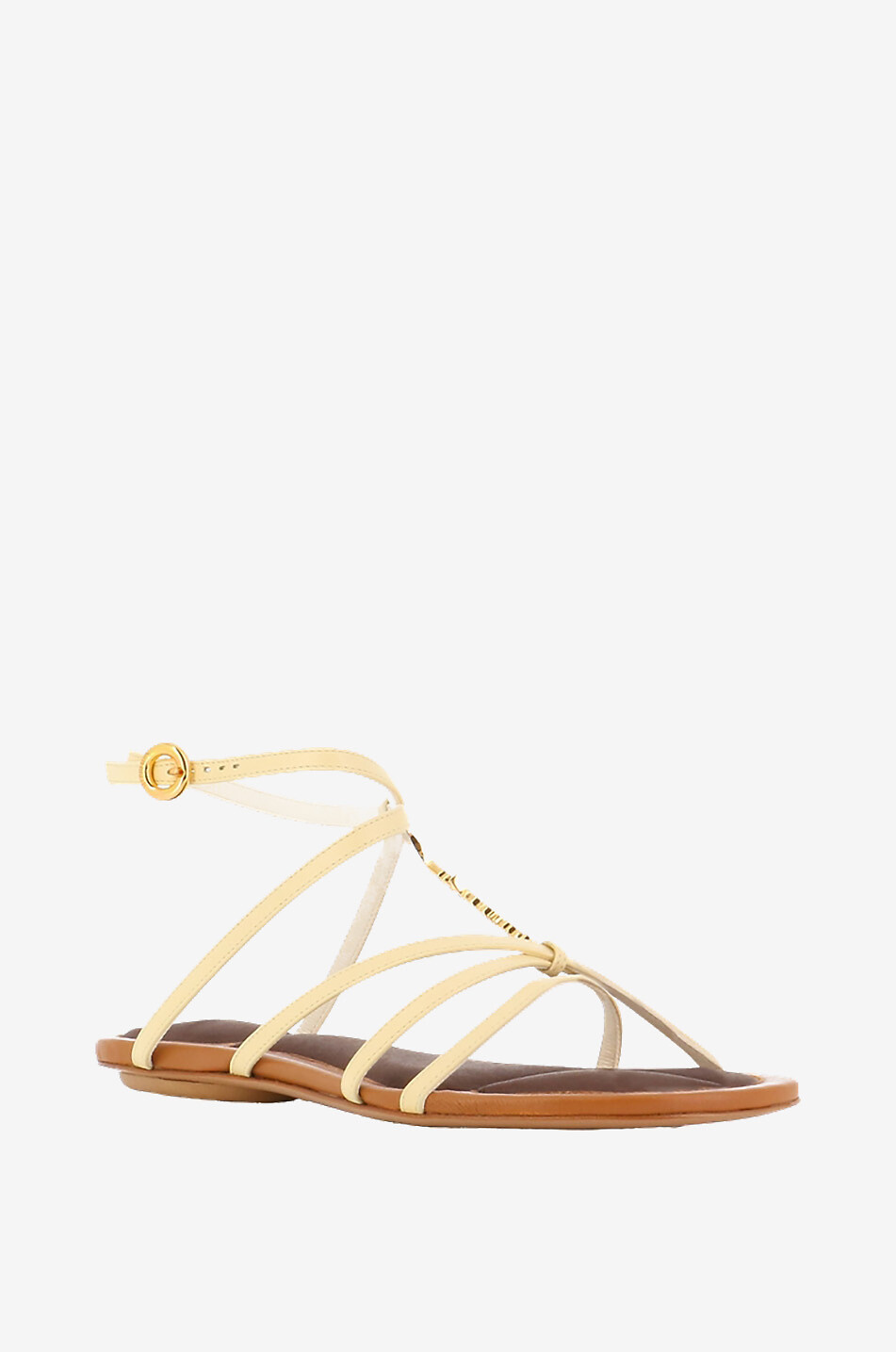 Les Sandales Pralu flat smooth leather sandals