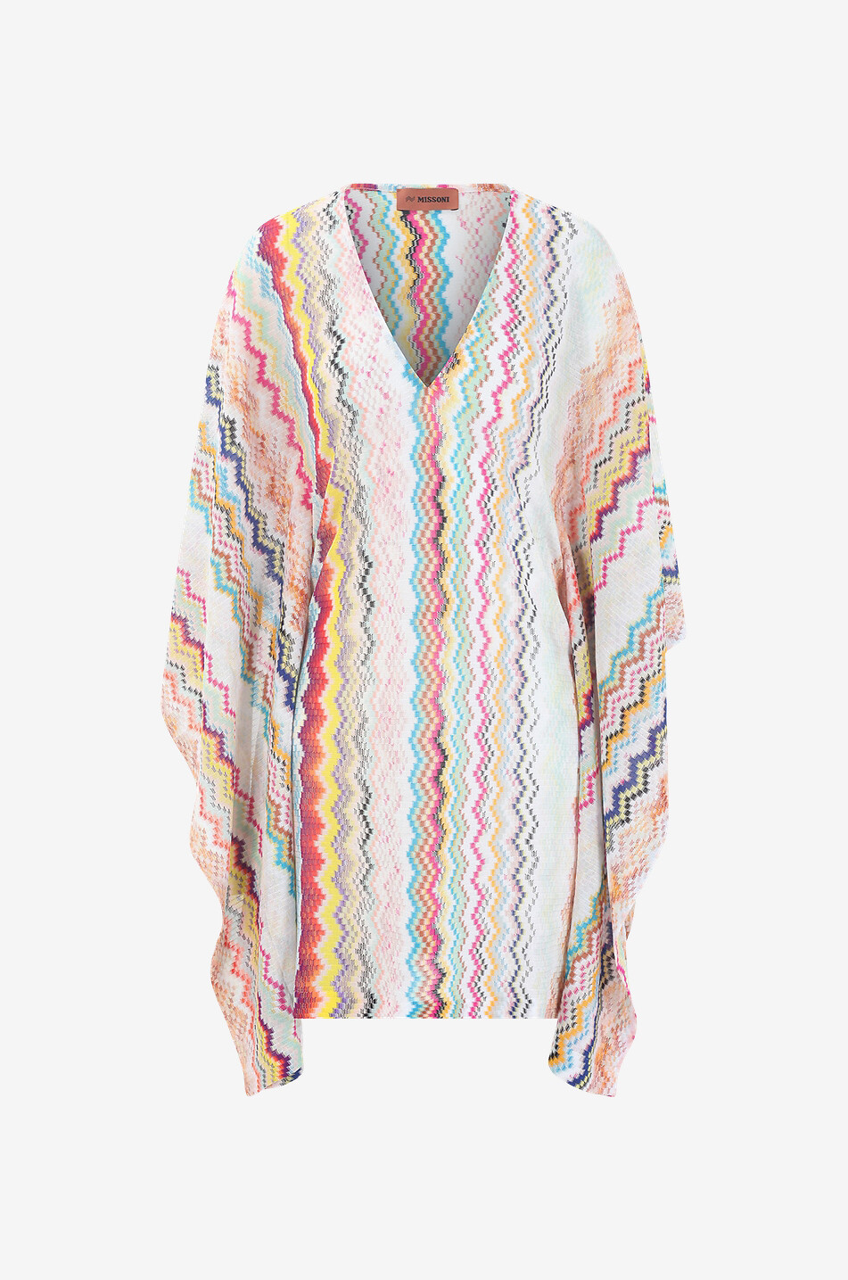 Missoni rainbow knit poncho fashion tunic NEW