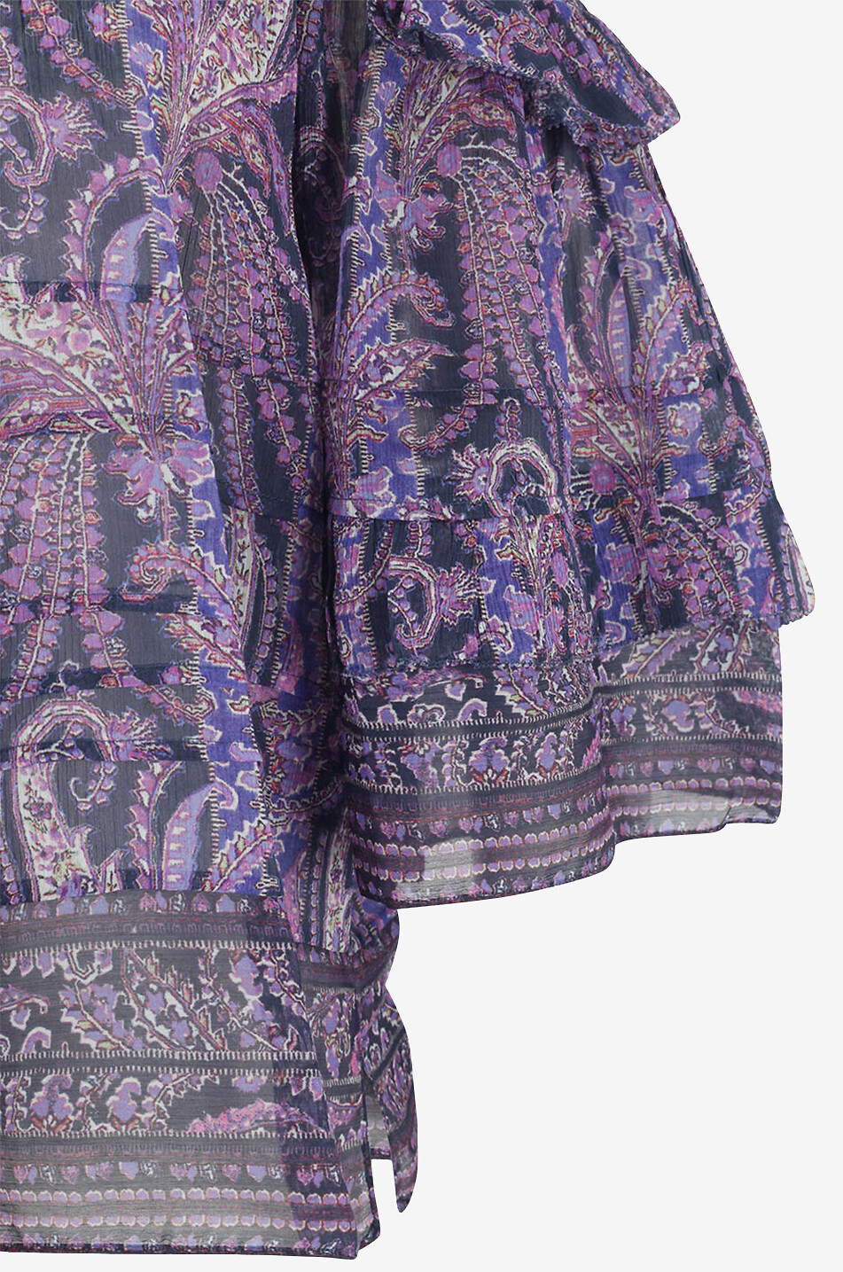 Gabiae Paisley printed off-shoulder georgette top