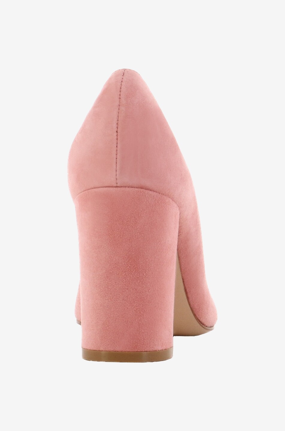 GIANVITO ROSSI Escarpins en daim à talon carré Piper 85 Femme ROSE 4