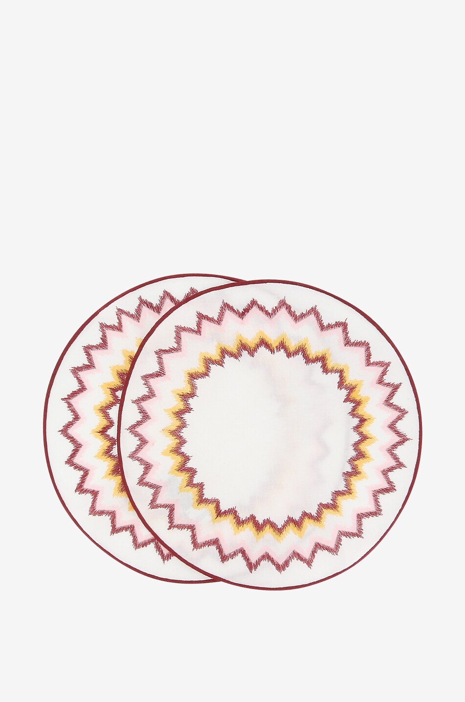 Set aus zwei runden Tischsets Goa