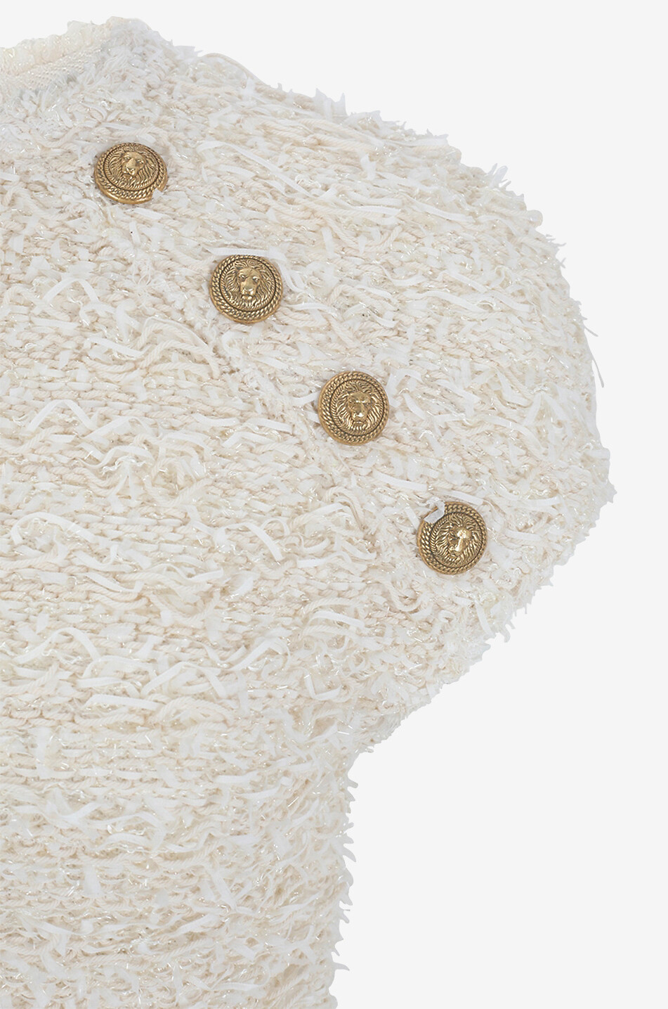 Mini robe en maille scintillante effet tweed