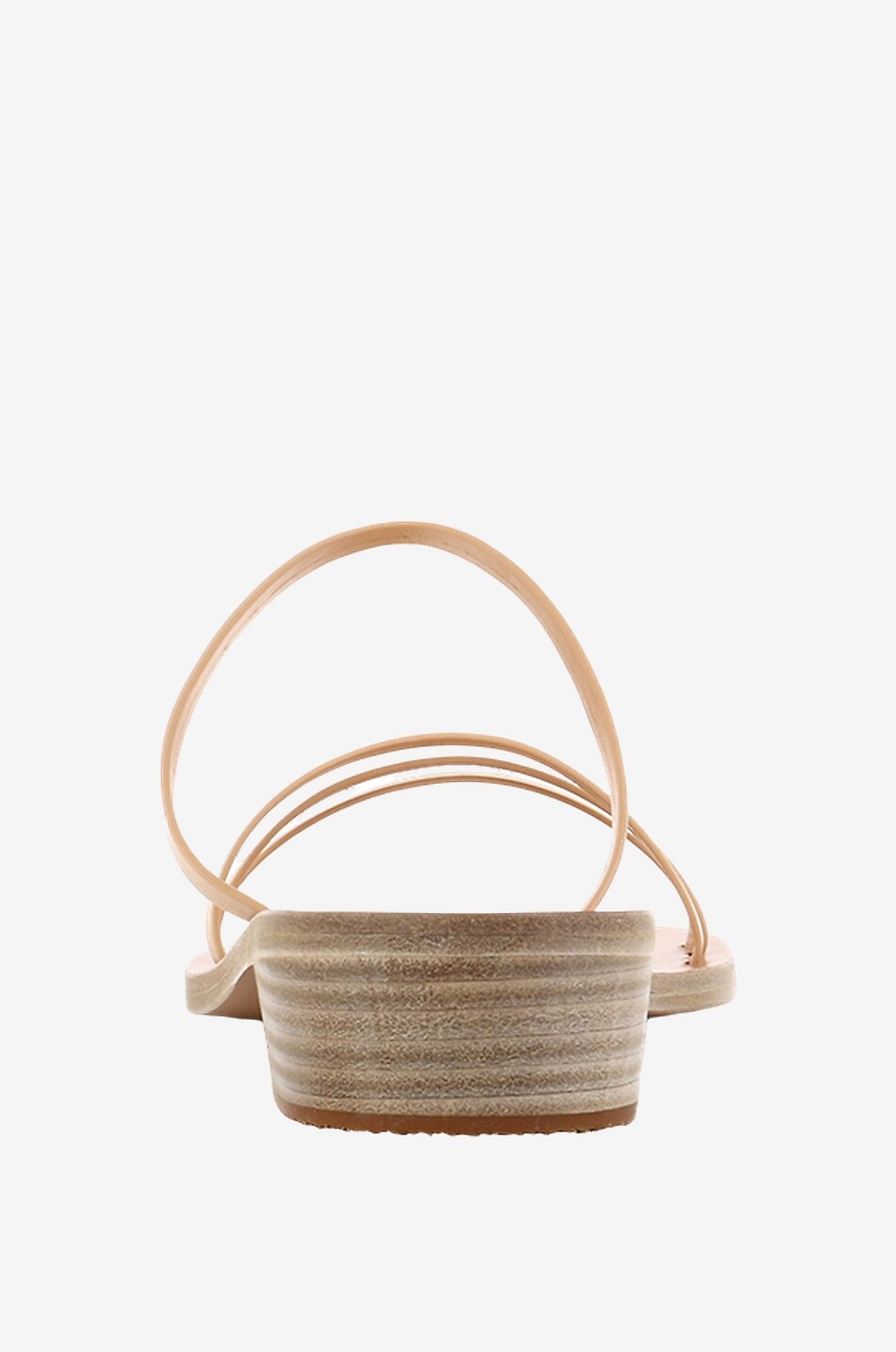 ANCIENT GREEK SANDALS Leder-Pantoletten mit Blockabsatz Siopi Heel Damen HELLORANGE 4