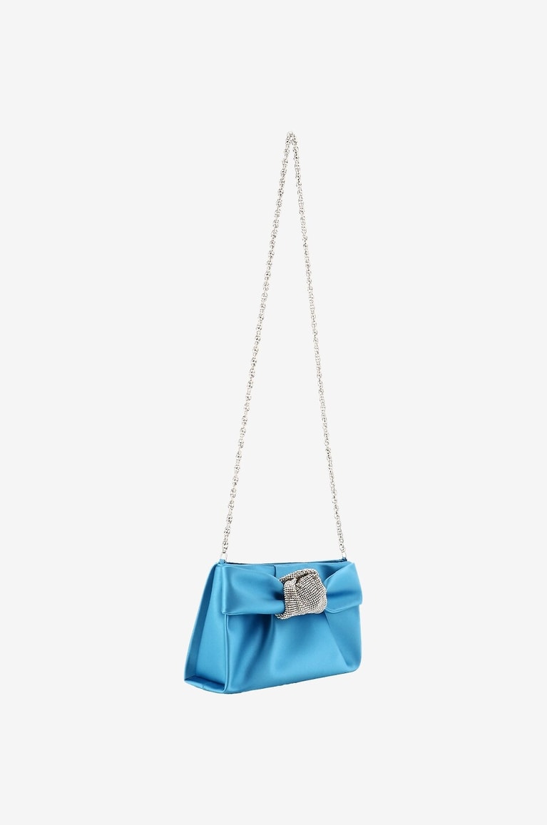 RODO Schultertasche aus Satin Asia Damen HELLBLAU 2