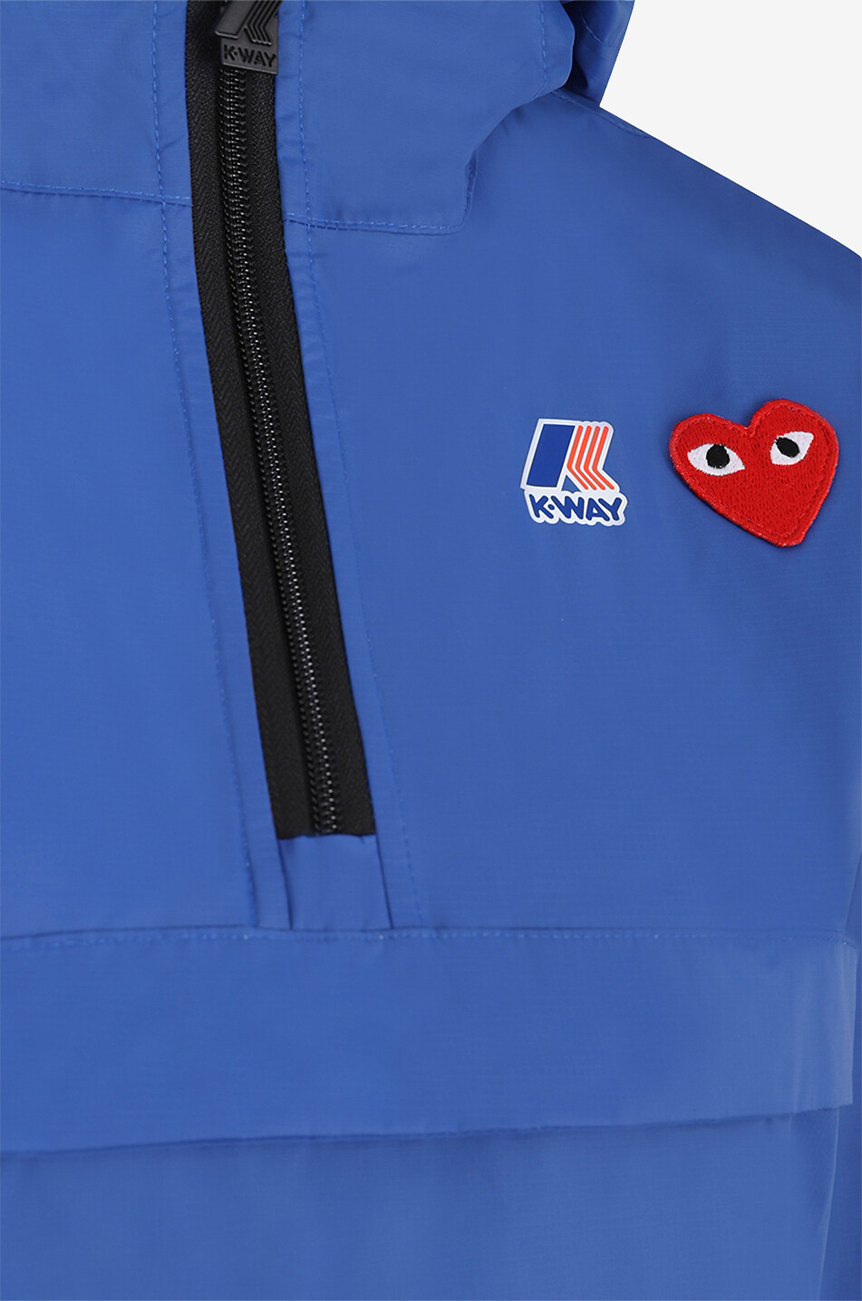 COMME DES GARCONS PLAY Veste de pluie Play CDG x K-Way Leon Half Zip Femme BLEU 3