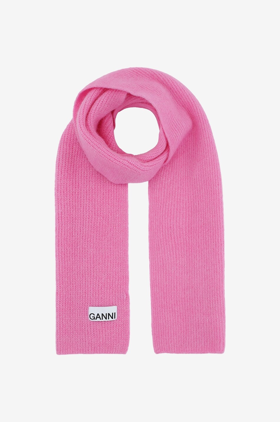 GANNI Rippstrick-Schal Damen ROSA 1