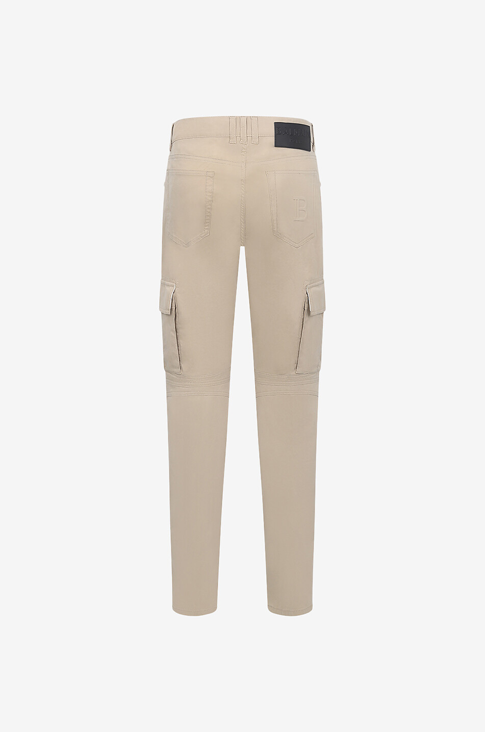 Cotton stretch slim fit cargo trousers