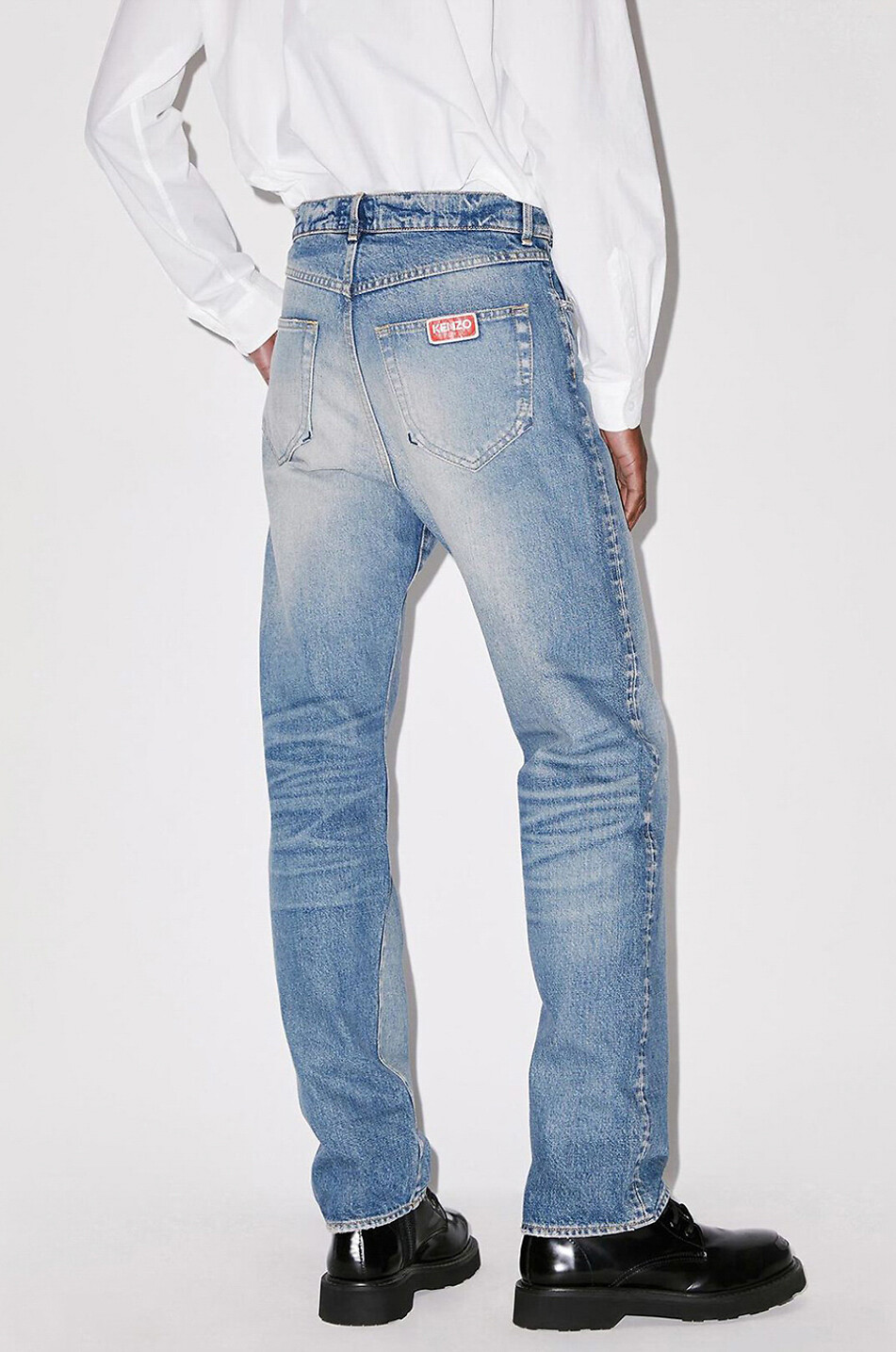 Gerade geschnittene Jeans aus Baumwolle Asagao