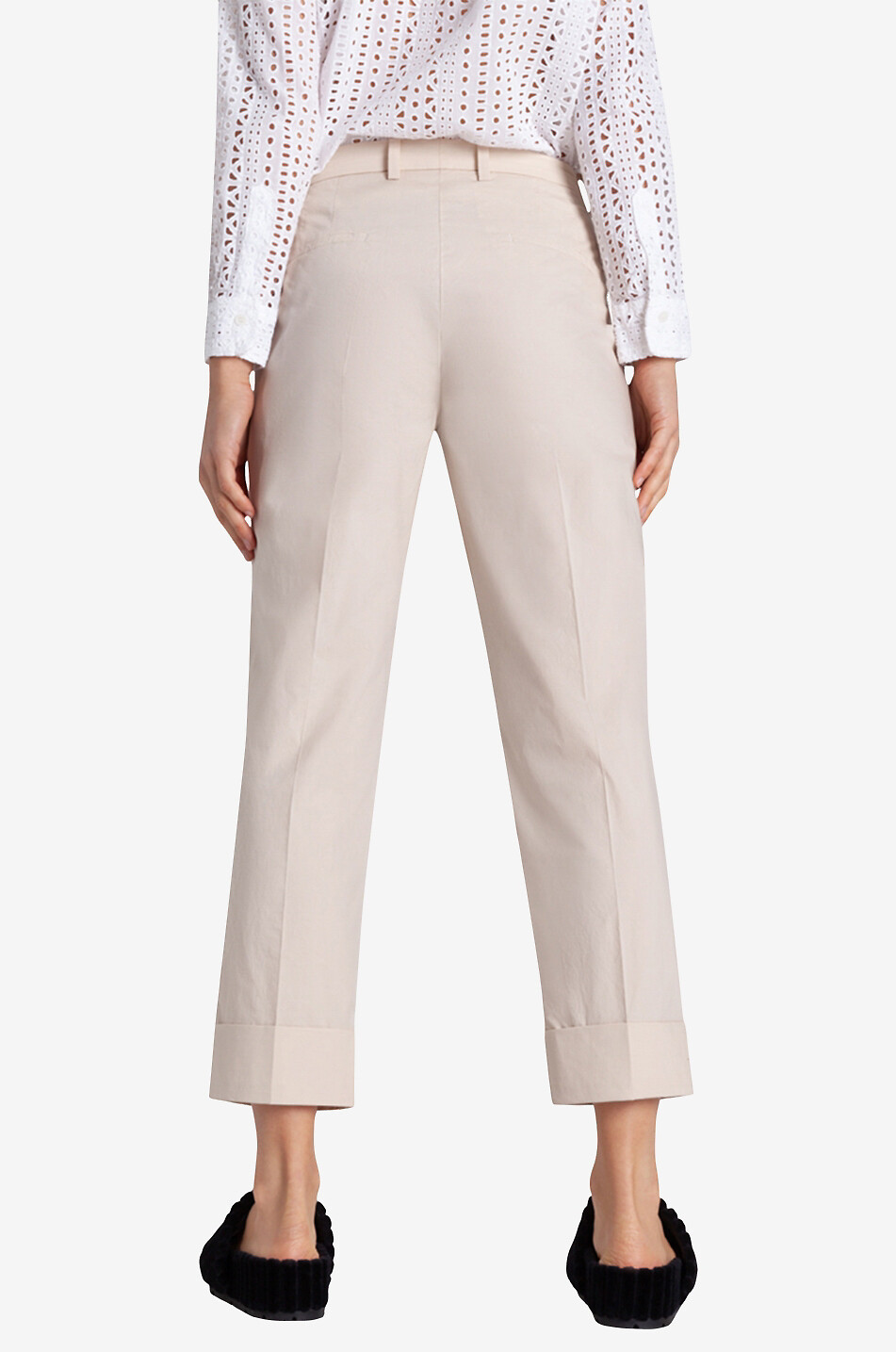 CAMBIO Pantalon chino en coton Krystal Femme Beige clair 3