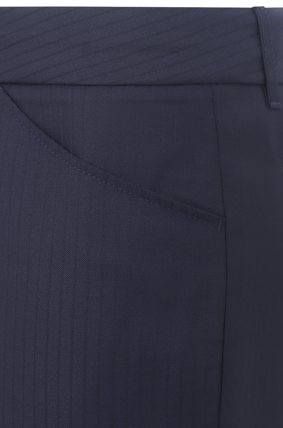 Striped jacquard slim fit trousers