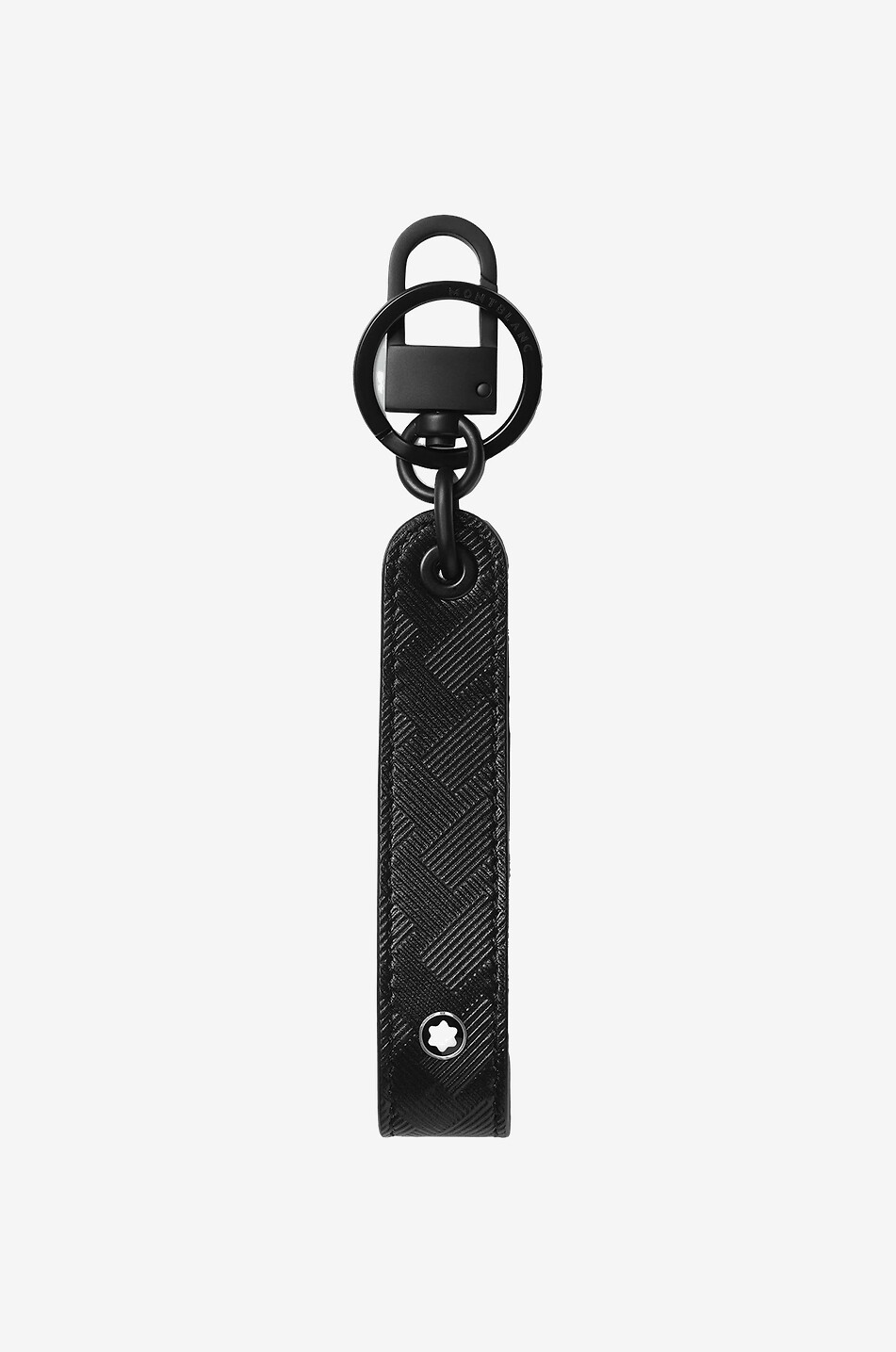 Porte-clés en cuir effet carbone Moncler Extreme 3.0
