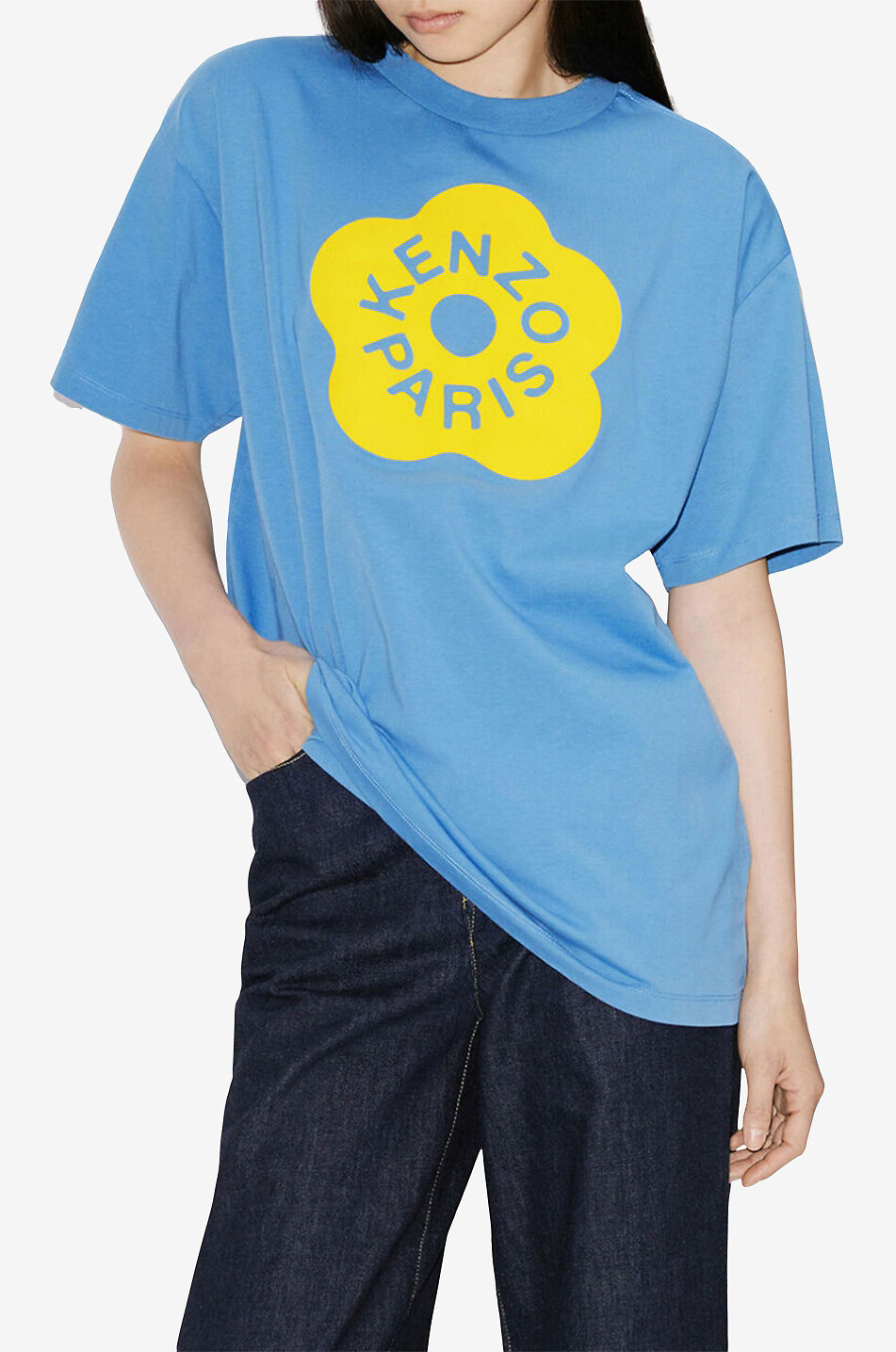 KENZO Boke Flower 2.0 cotton short-sleeved T-shirt Women LIGHT BLUE 3