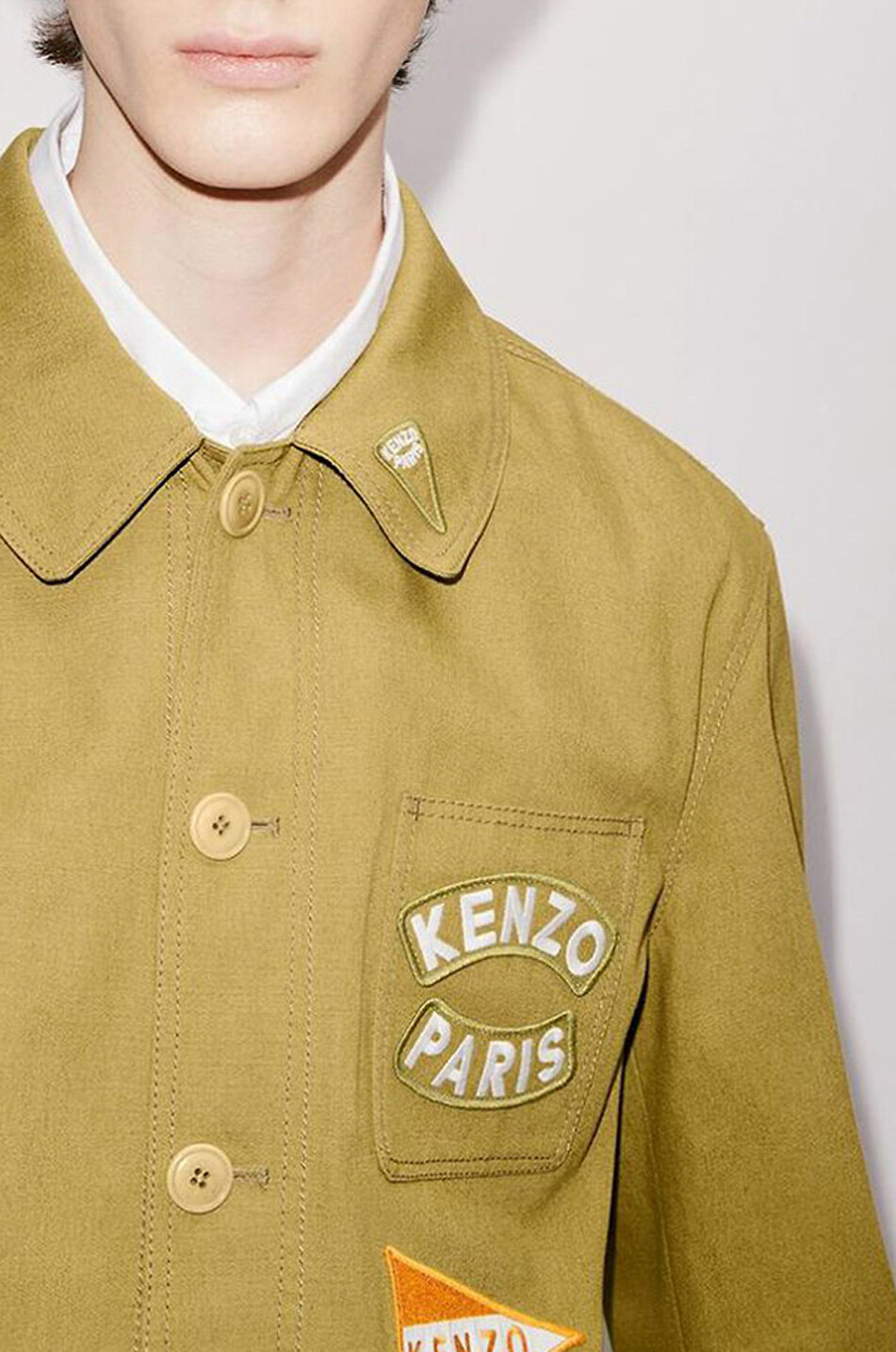 KENZO Kenzo Sailor canvas shirt jacket Men BEIGE 5
