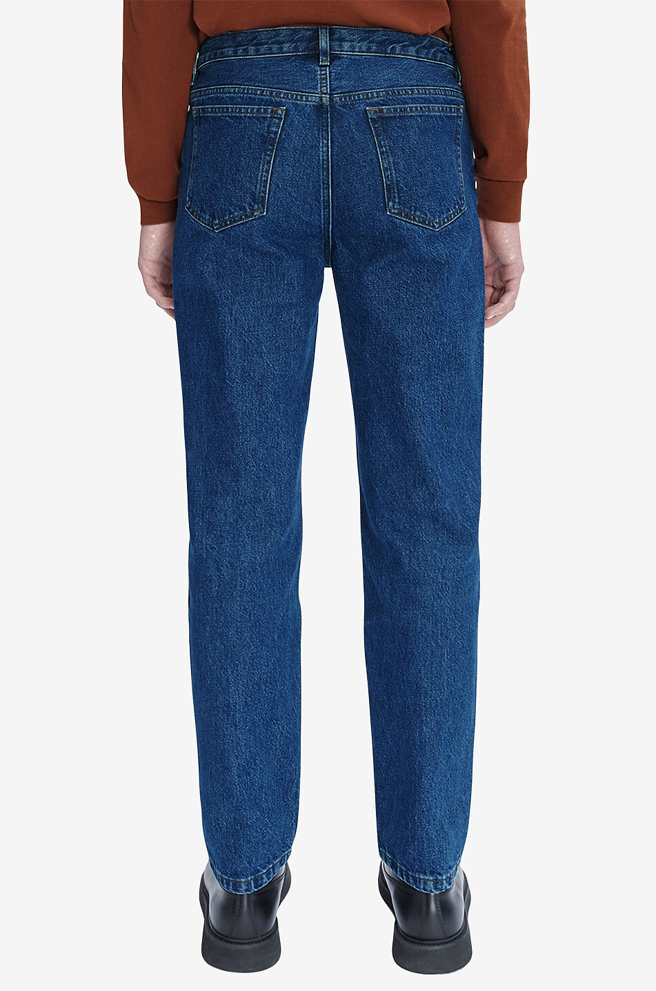 A.P.C. Leicht ausgewaschene gerade Jeans Martin Herren DUNKELBLAU 5