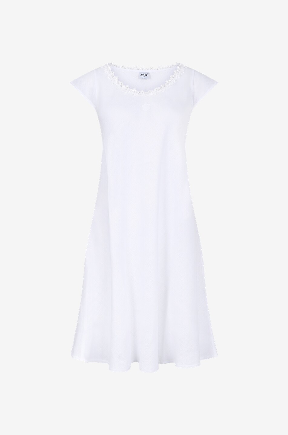 Chemise de nuit à manches courtes en coton Leonie
