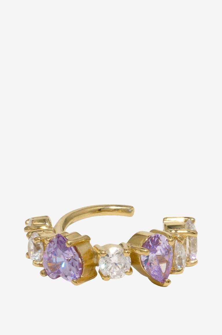 COMPLETEDWORKS Zirconia adorned vermeil ear cuff Women MULTI COLOURED 1