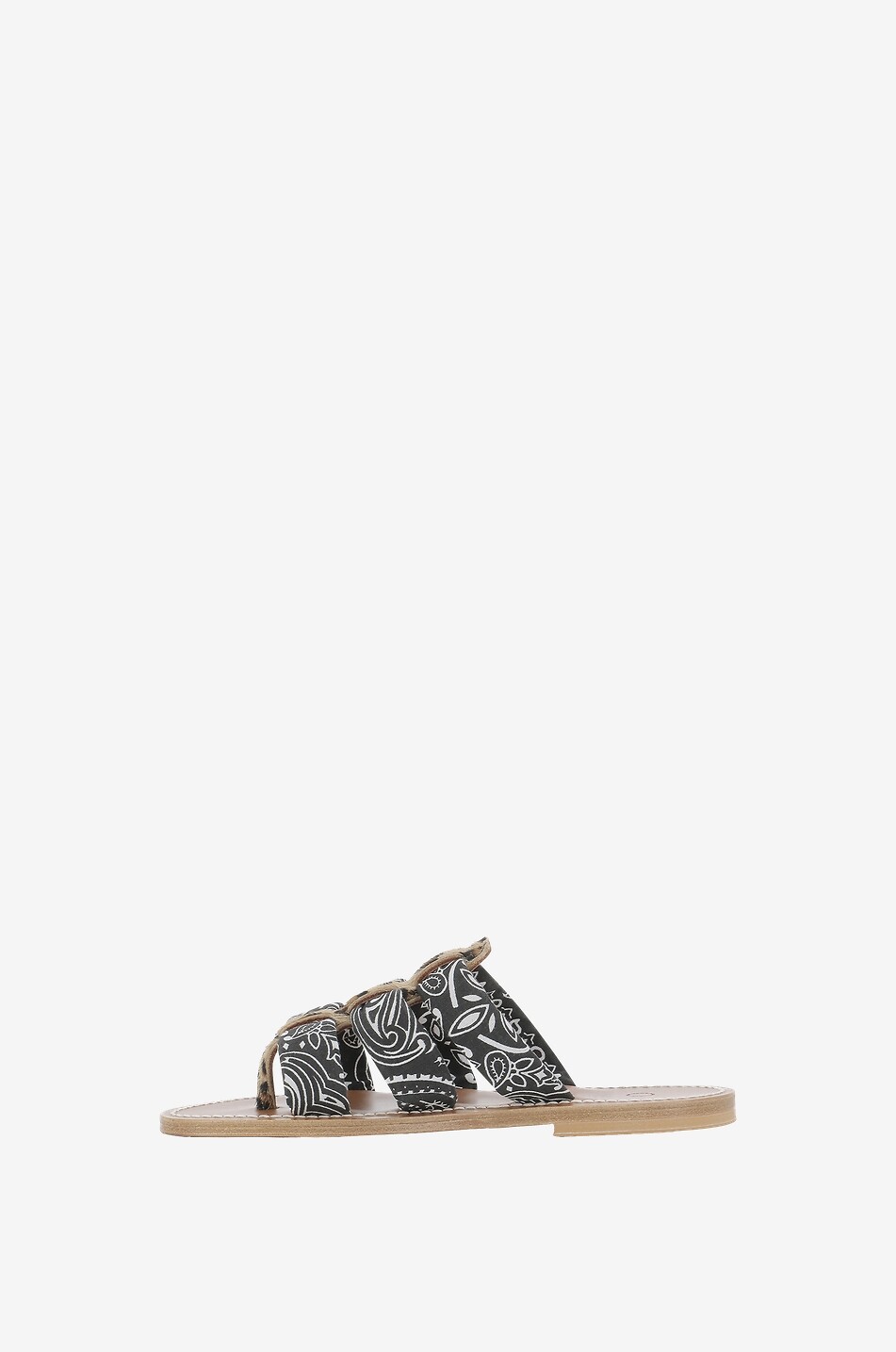 CALL IT BY YOUR NAME Dolon flat bandana slides Women BLACK 3