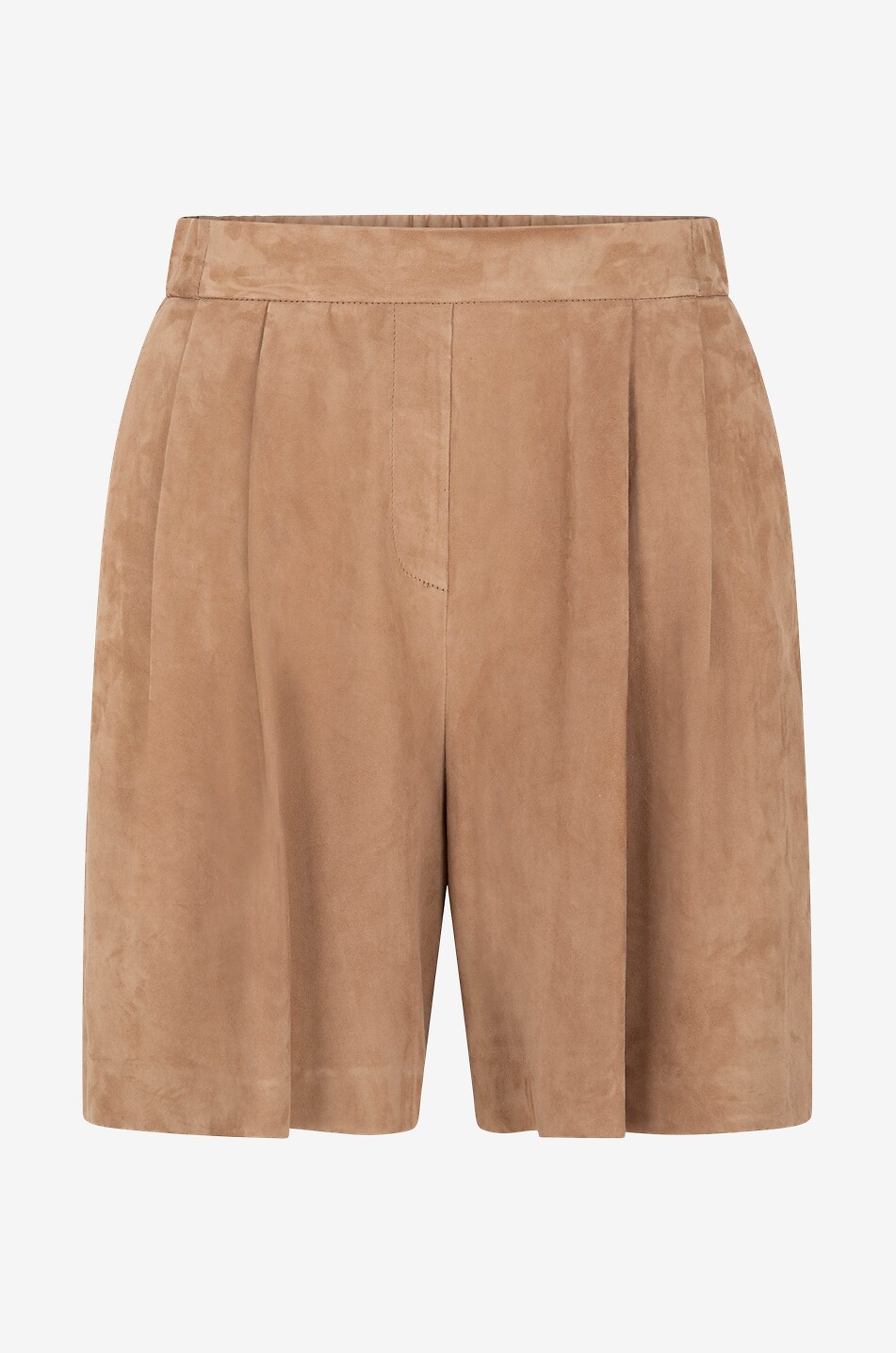 Short à pinces en daim