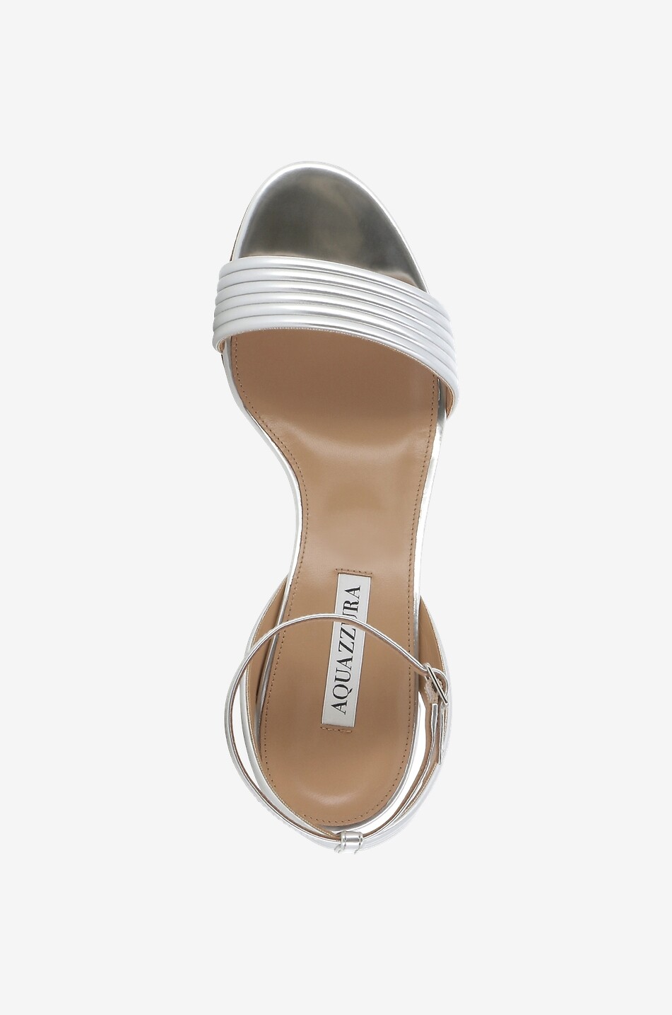 AQUAZZURA Silberne Sandalen mit Blockabsatz Sundance 50 Damen SILBER 5