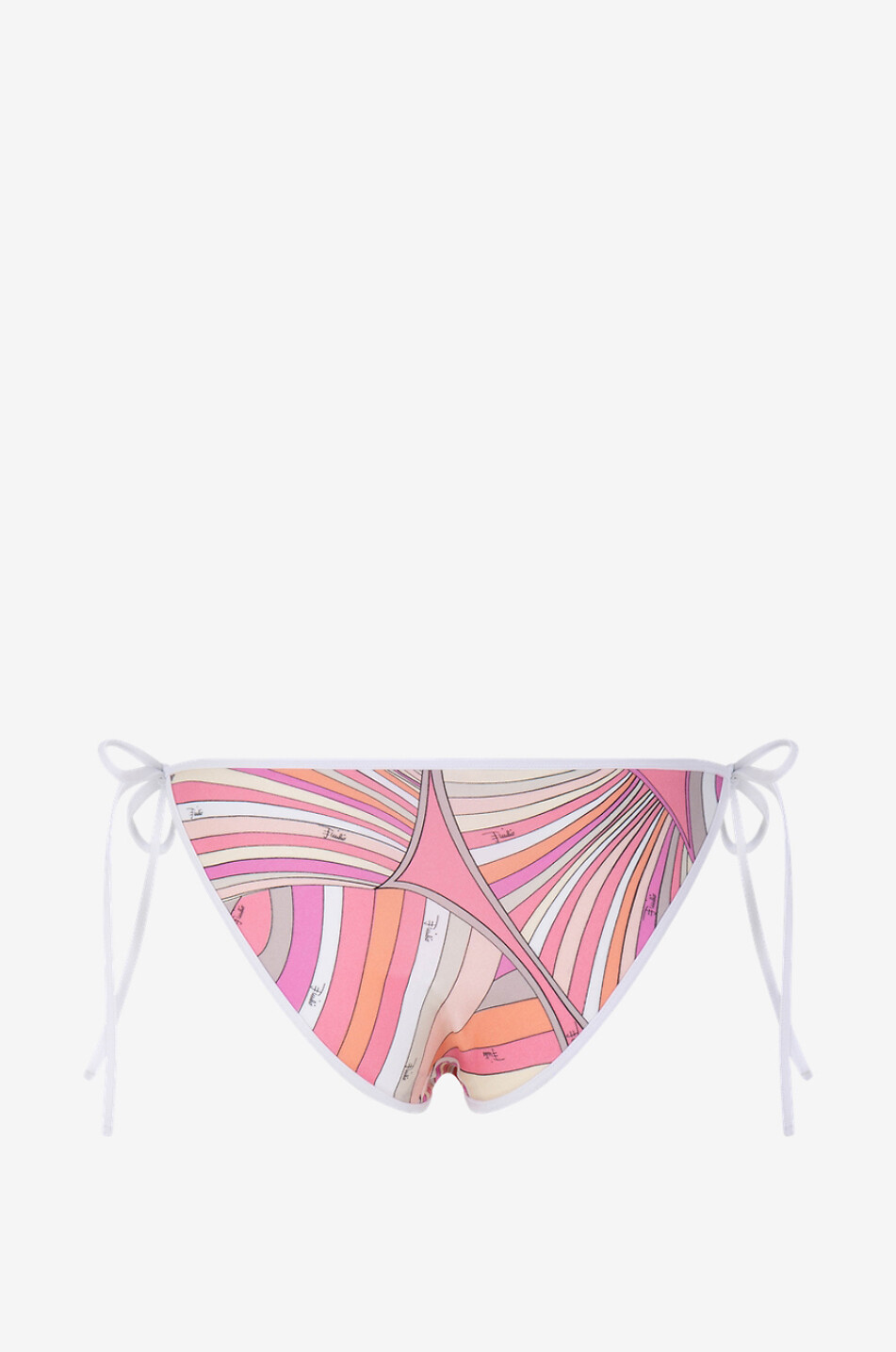 PUCCI Iride printed self-tie bikini bottom Women PINK 2