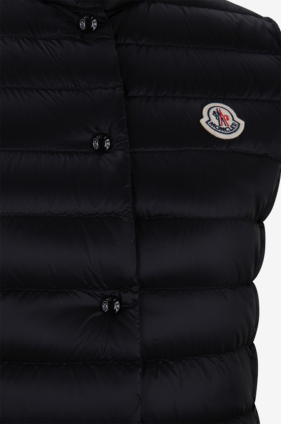 MONCLER Liane quilted cinched down vest Women BLACK 3