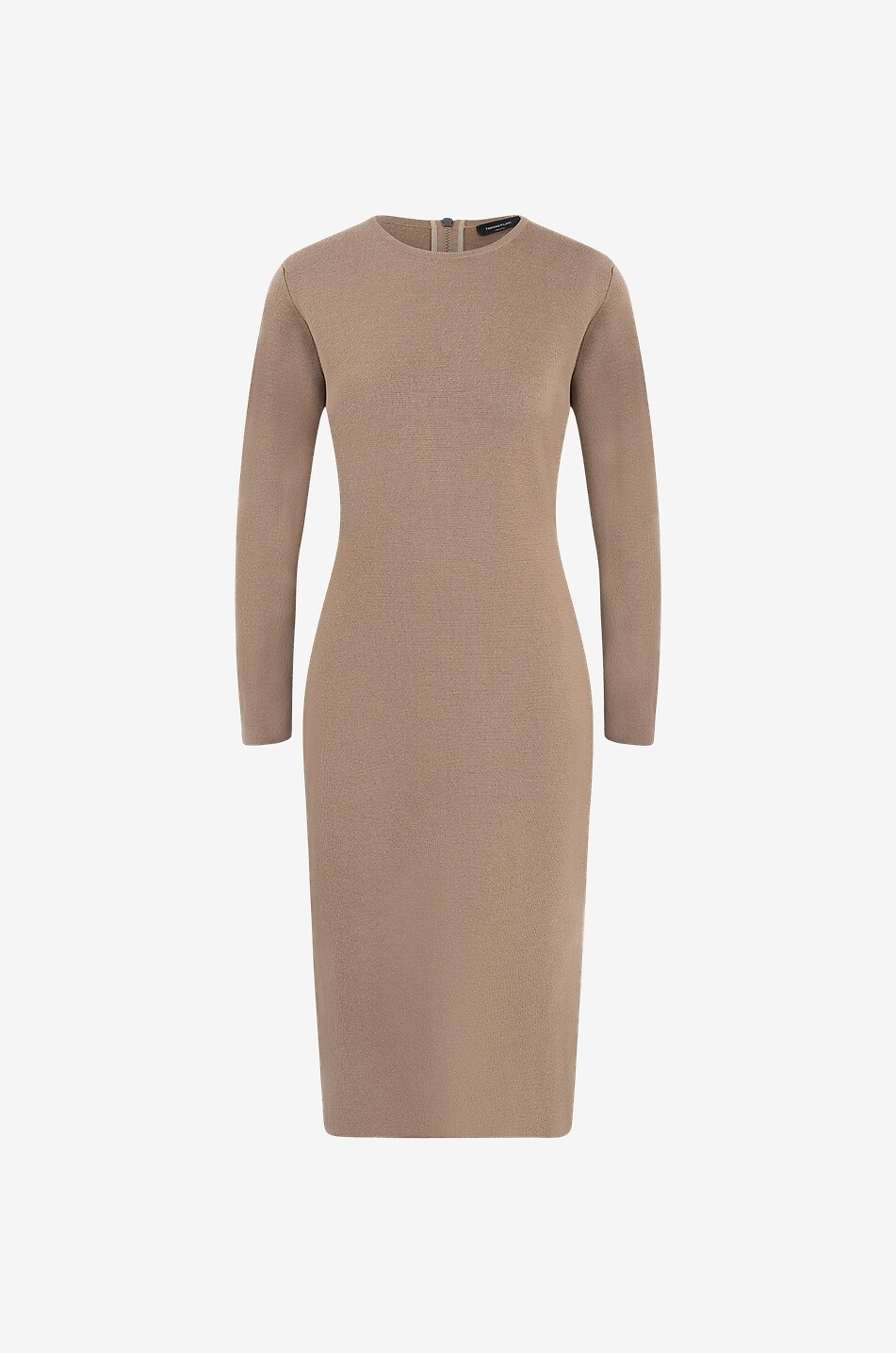 Robe fourreau en maille de laine