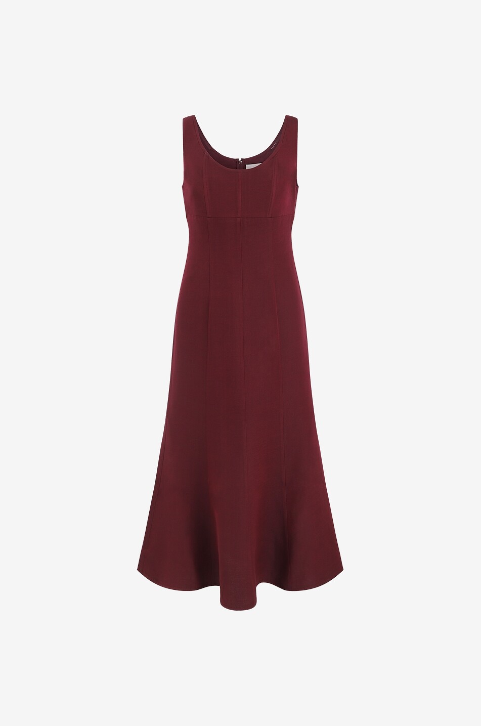 Wool blend off-shoulder midi dress