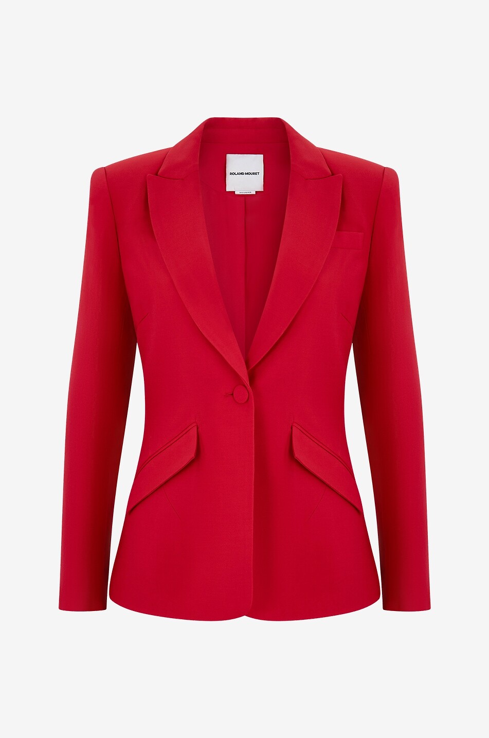 Taillierter Blazer aus Wolle und Seide