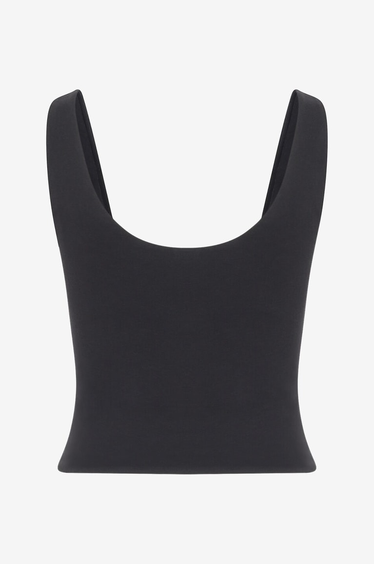 SKIN Débardeur de sport en coton Pima biologique Aurora  NOIR 2