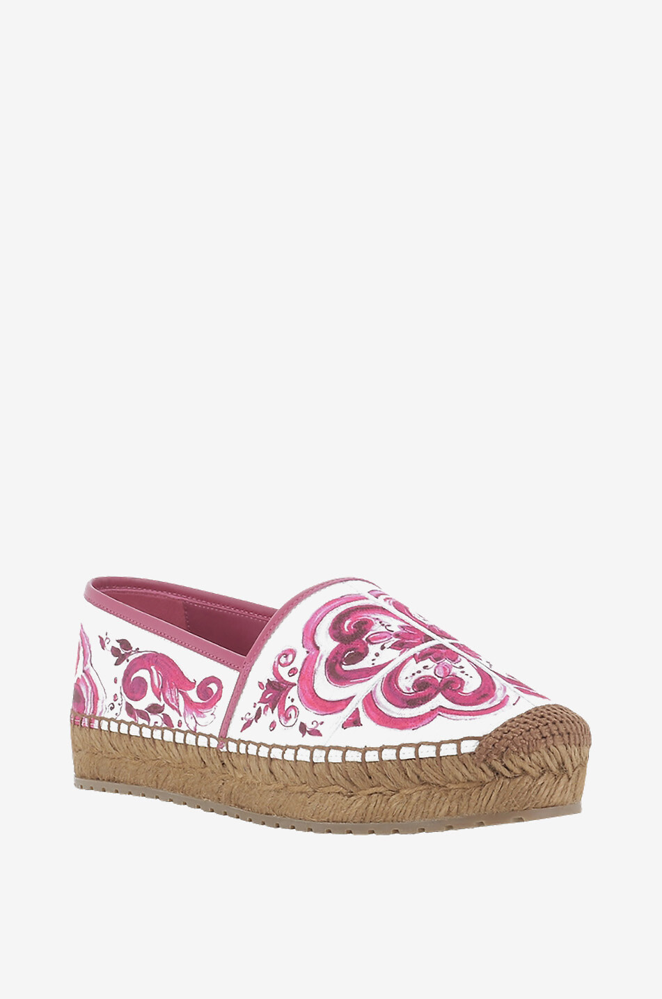 Espadrilles plates imprimées majoliques