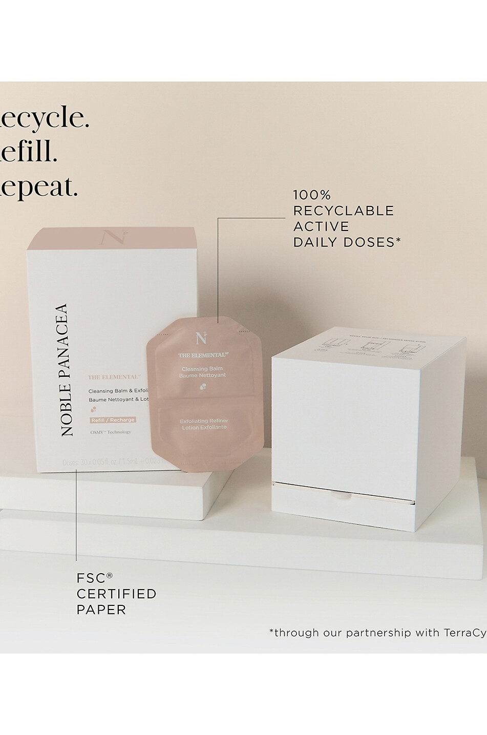 The Elemental NP Cleansing Balm & Exfoliation Refiner refill