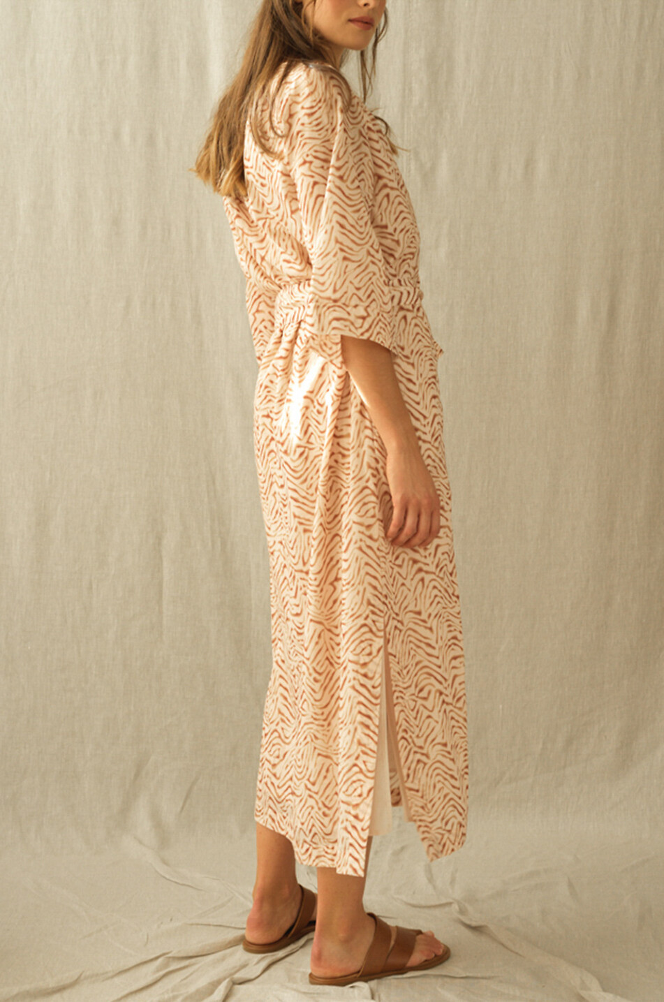 HANA SAN Robe midi imprimée en coton Danis Femme MULTICOLORE2 4