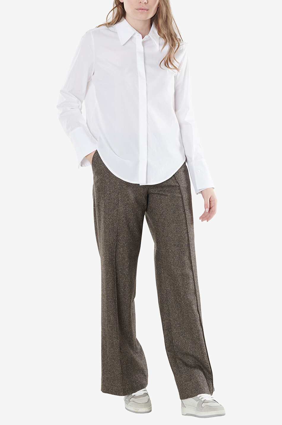 Chemise à manches longues en coton Kirstie