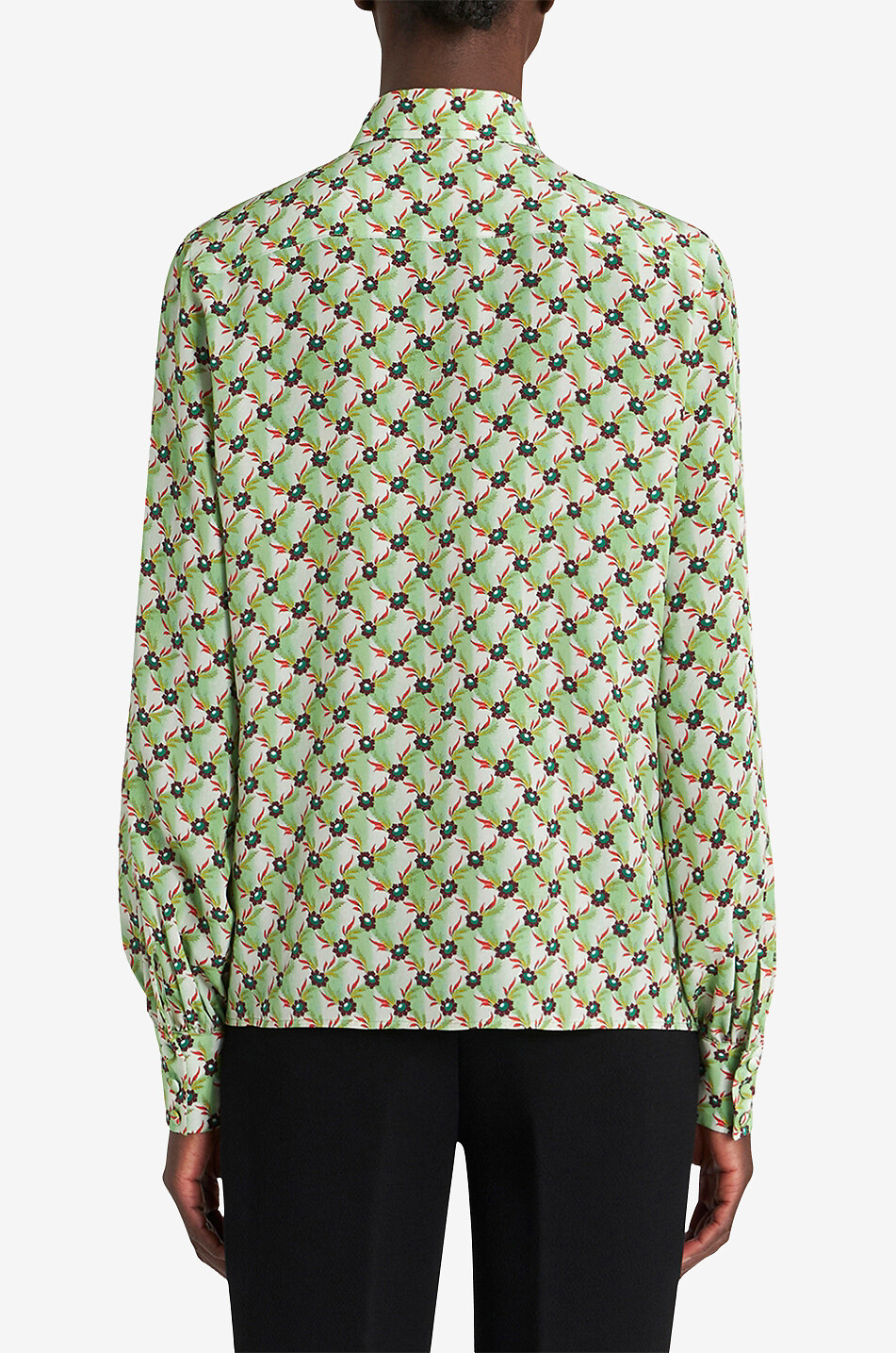 Chemise en crêpe de soie Floralia