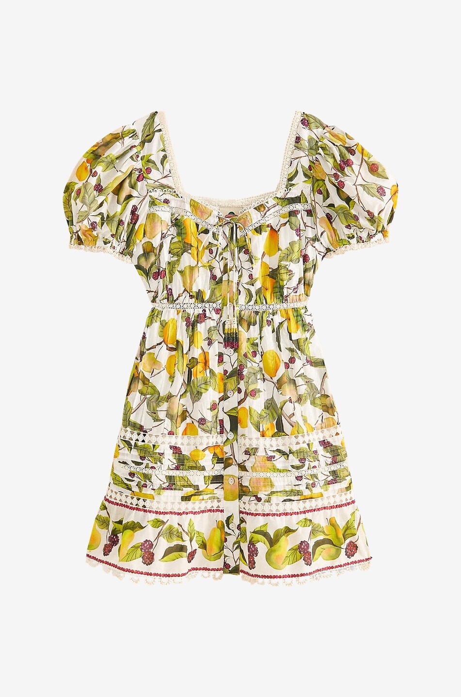 FARM RIO Fruit Orchard printed voile mini dress Women MULTI COLOURED 1