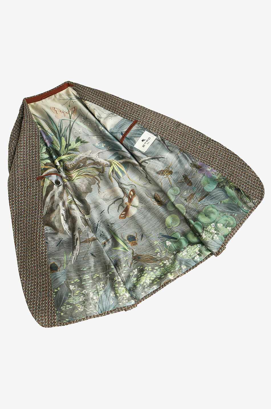 Blazer en tweed à boutonnage simple